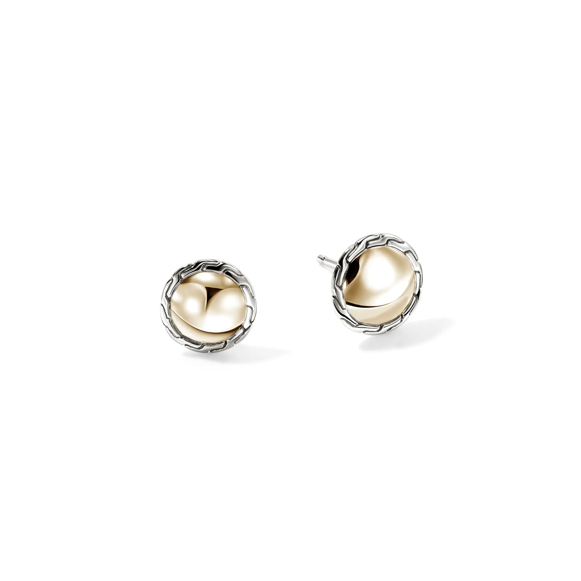 JH Essential Stud Earring, Gold, Sterling Silver, 10MM|EZZ98718 sold by John Hardy