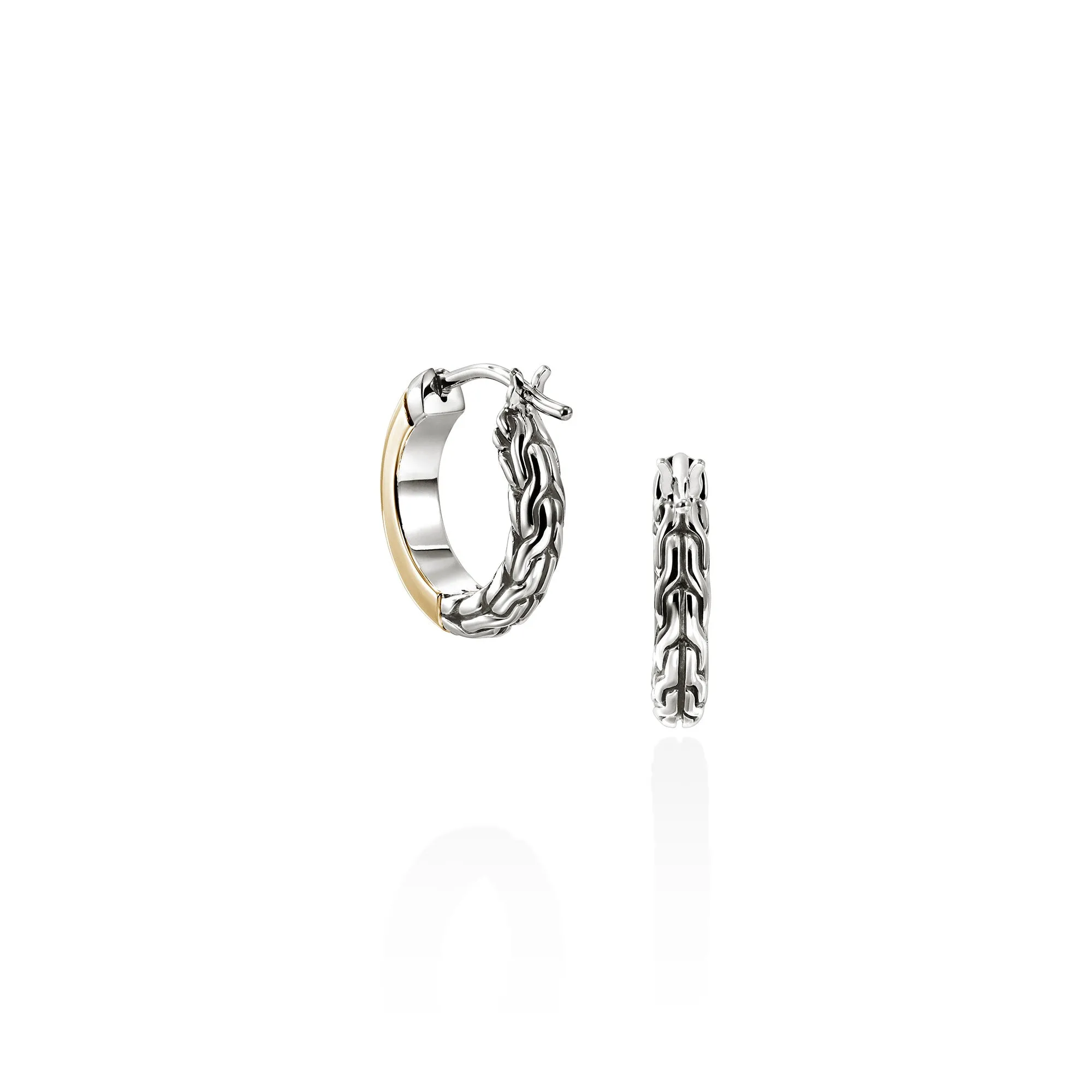 JH Essential Hoop Earring, Gold, Sterling Silver, 14MM|EZZ98709 sold by John Hardy product image thumbnail 4