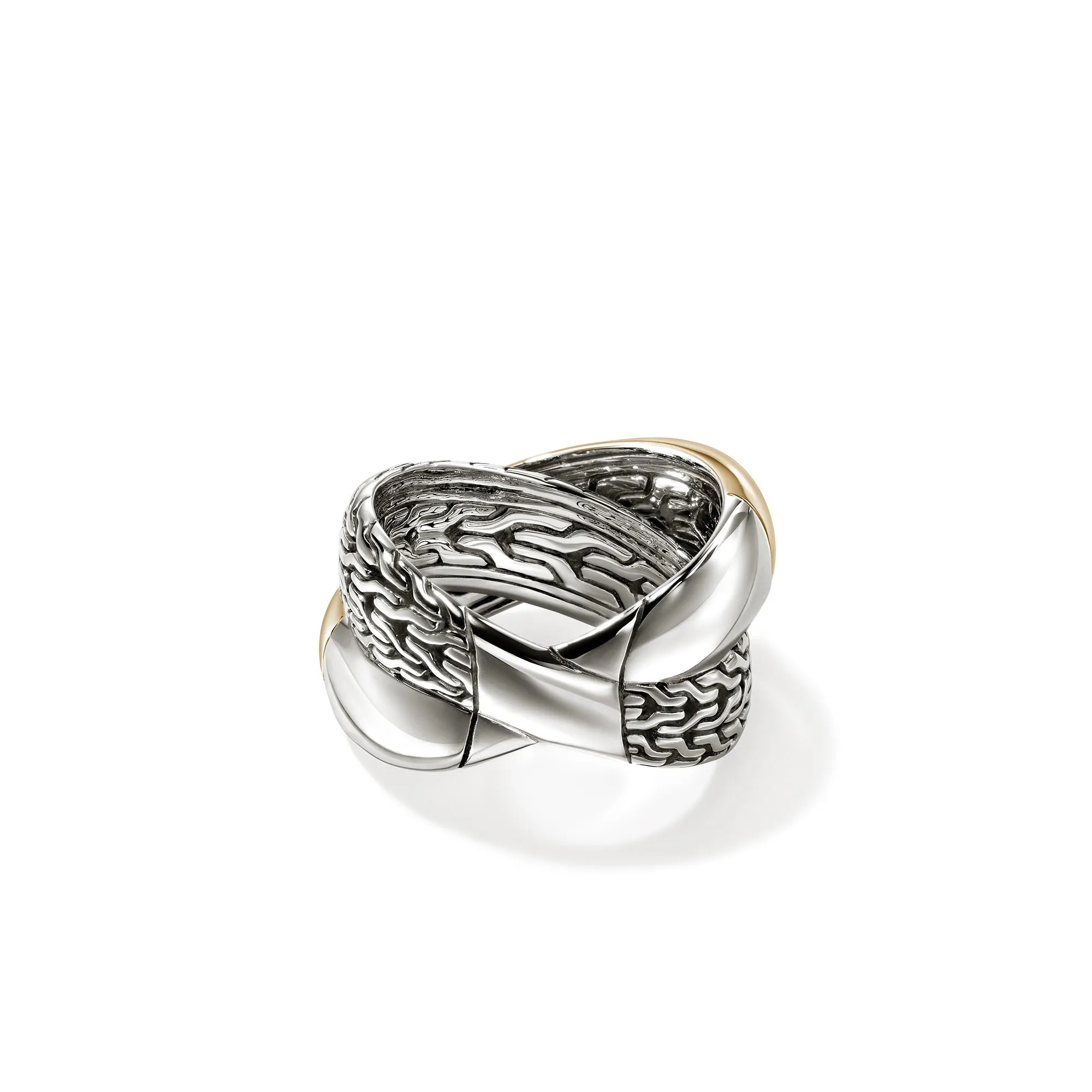 JH Essential Crossover Ring, Gold, Sterling Silver|RZZ98717 sold by John Hardy product image thumbnail 4