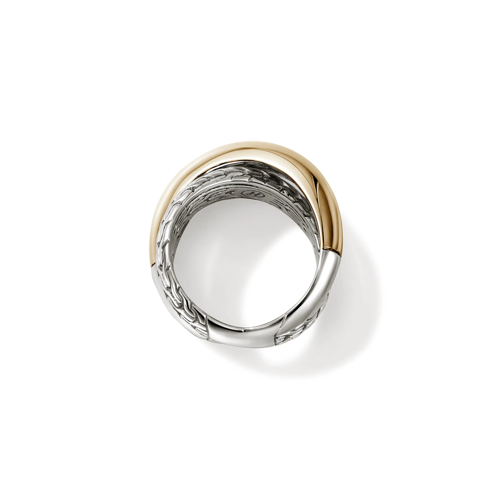 JH Essential Crossover Ring, Gold, Sterling Silver|RZZ98717 sold by John Hardy product image thumbnail 5