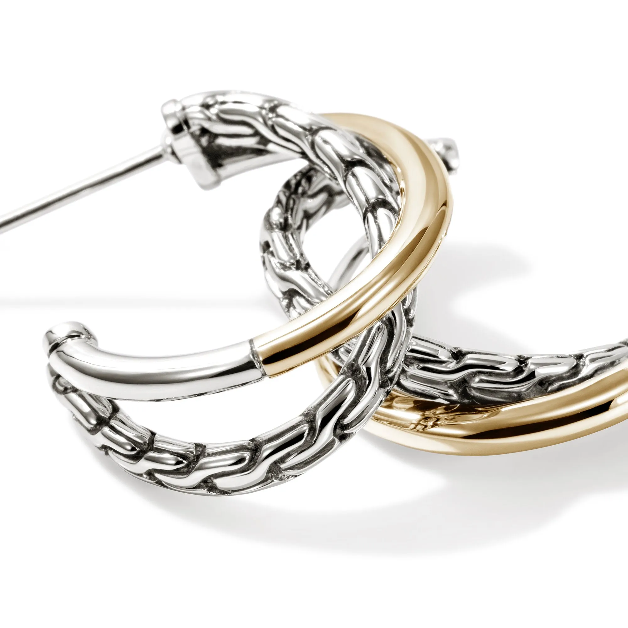 JH Essential Crossover Earring, Gold, Sterling Silver, 20.5MM|EZZ98714 sold by John Hardy product image thumbnail 2