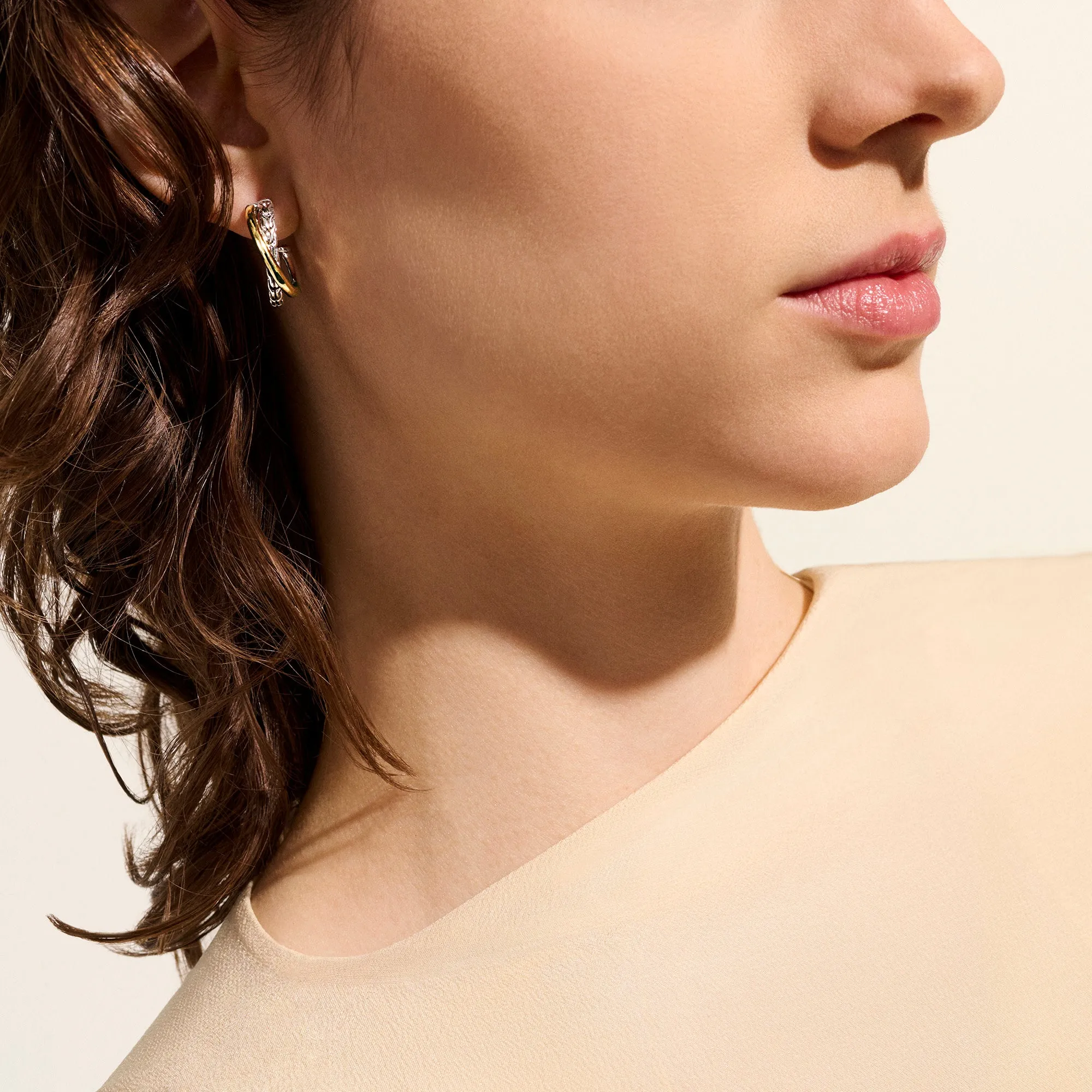 JH Essential Crossover Earring, Gold, Sterling Silver, 20.5MM|EZZ98714 sold by John Hardy product image thumbnail 5