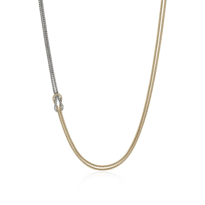 Love Knot Necklace, Gold, Sterling Silver, 3.6MM|NZZ98756 sold by John Hardy
