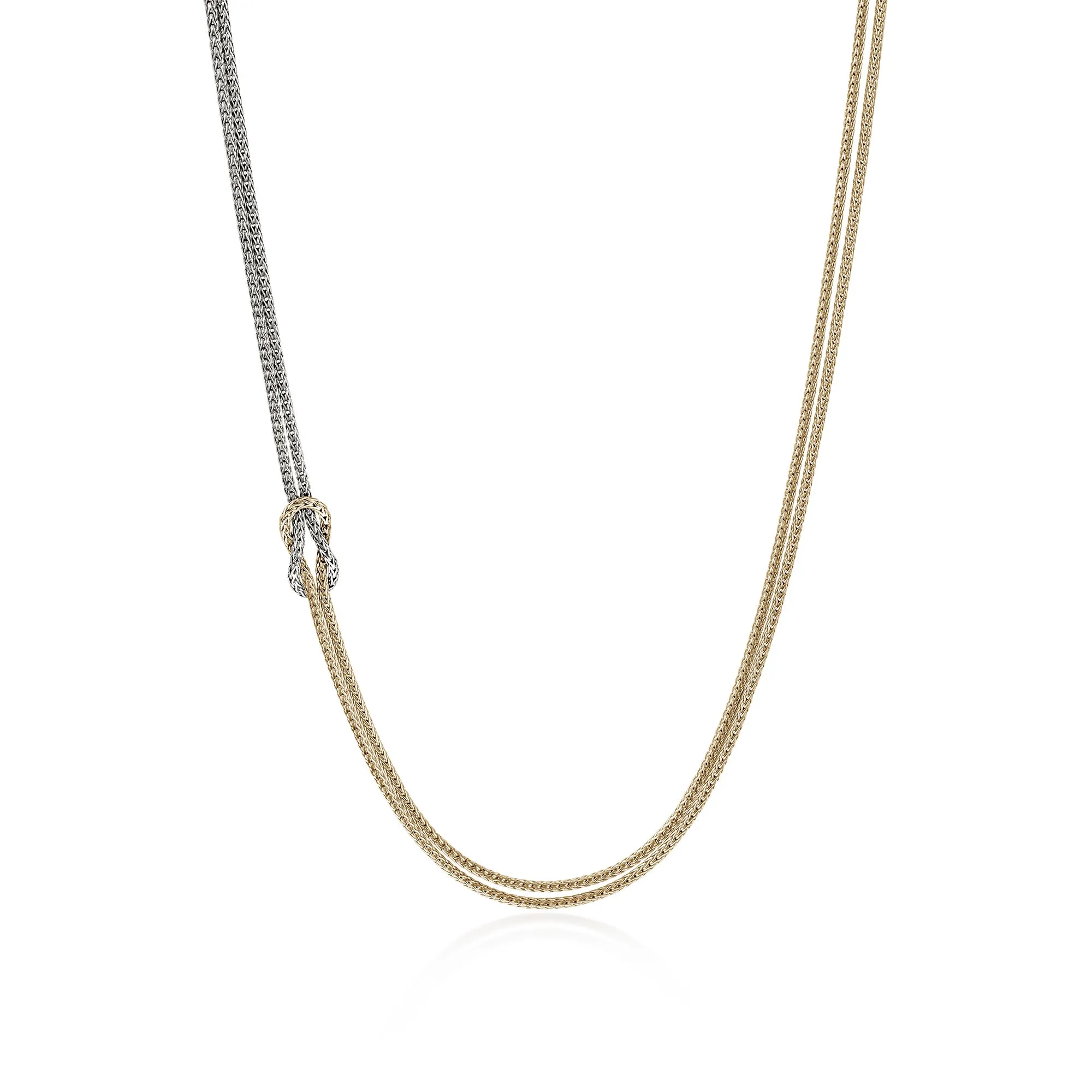 Love Knot Necklace, Gold, Sterling Silver, 3.6MM|NZZ98756 sold by John Hardy
