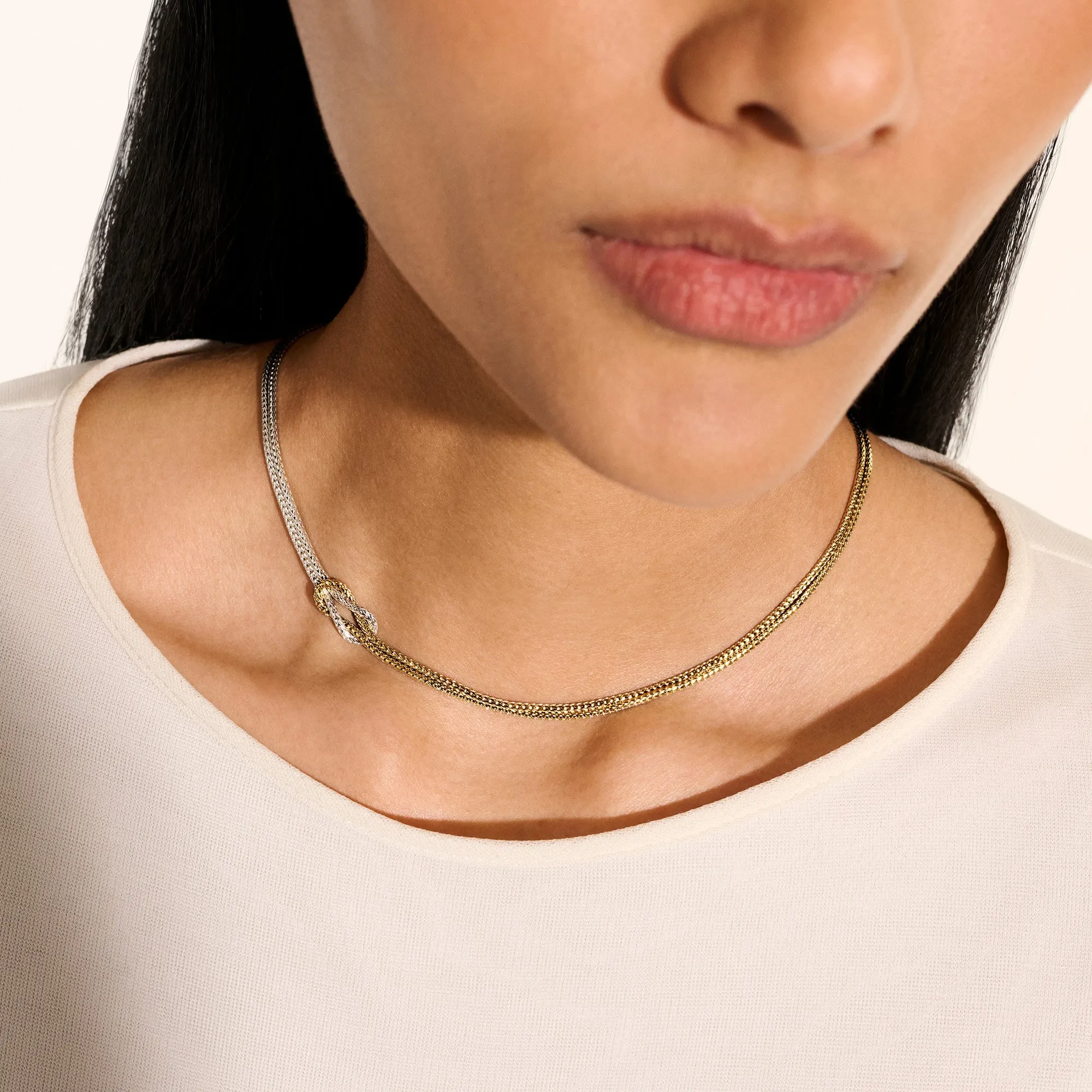 Love Knot Necklace, Gold, Sterling Silver, 3.6MM|NZZ98756 sold by John Hardy product image thumbnail 4