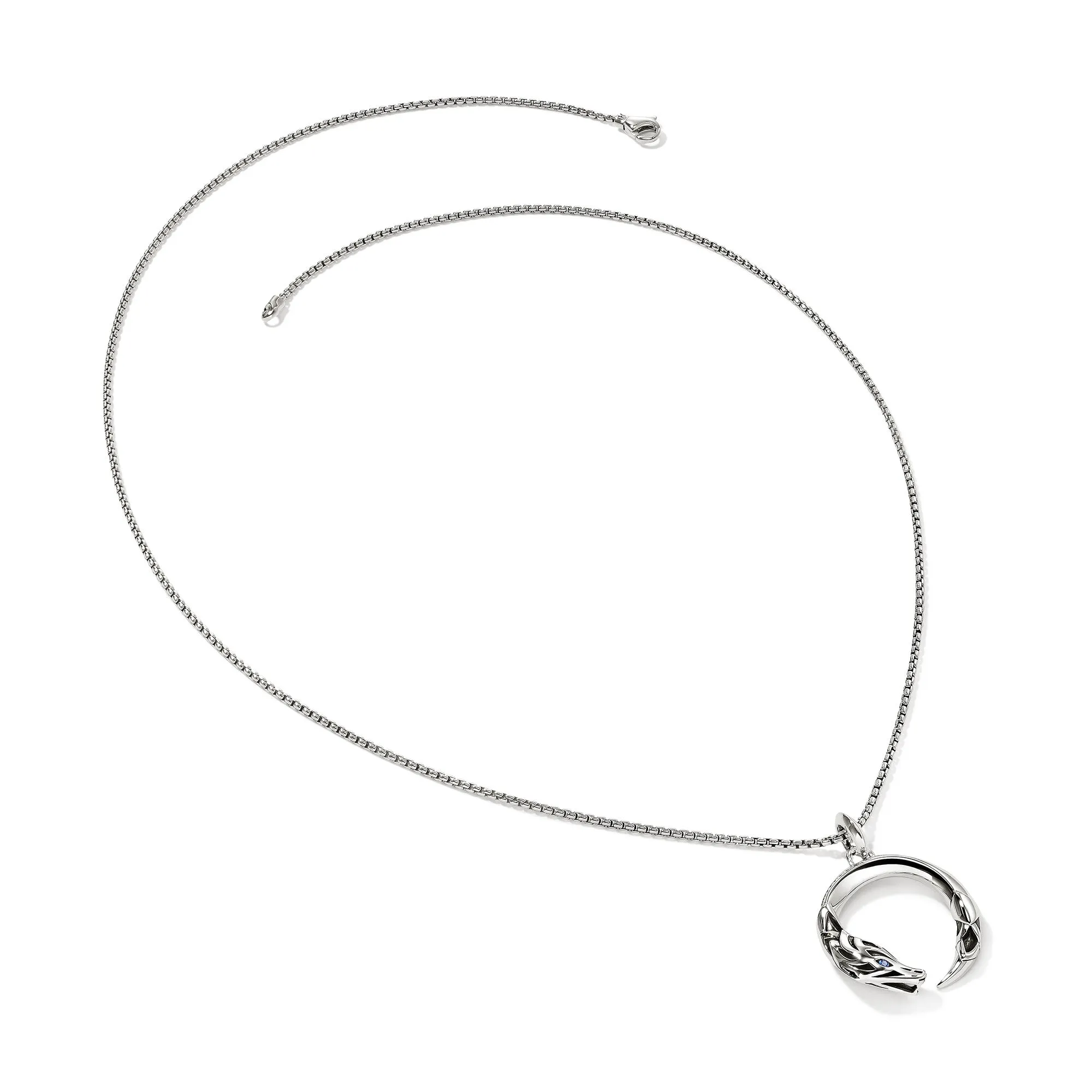 Naga Pendant Necklace, Sterling Silver, Blue Sapphire, 1.6MM|NMS603641BSP sold by John Hardy product image thumbnail 3