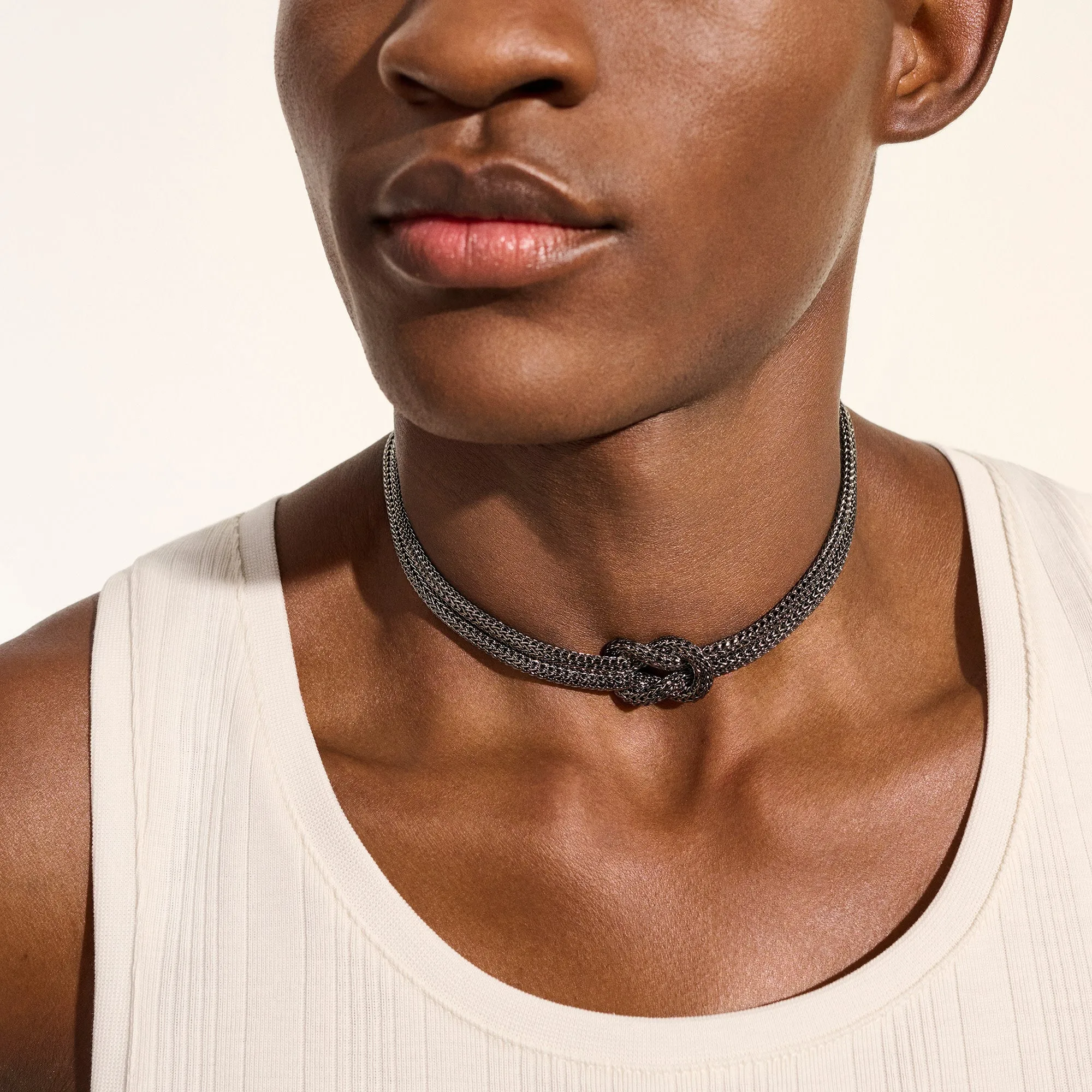 Love Knot Necklace, Dark Silver, 10MM|NB98778BRD sold by John Hardy product image thumbnail 5