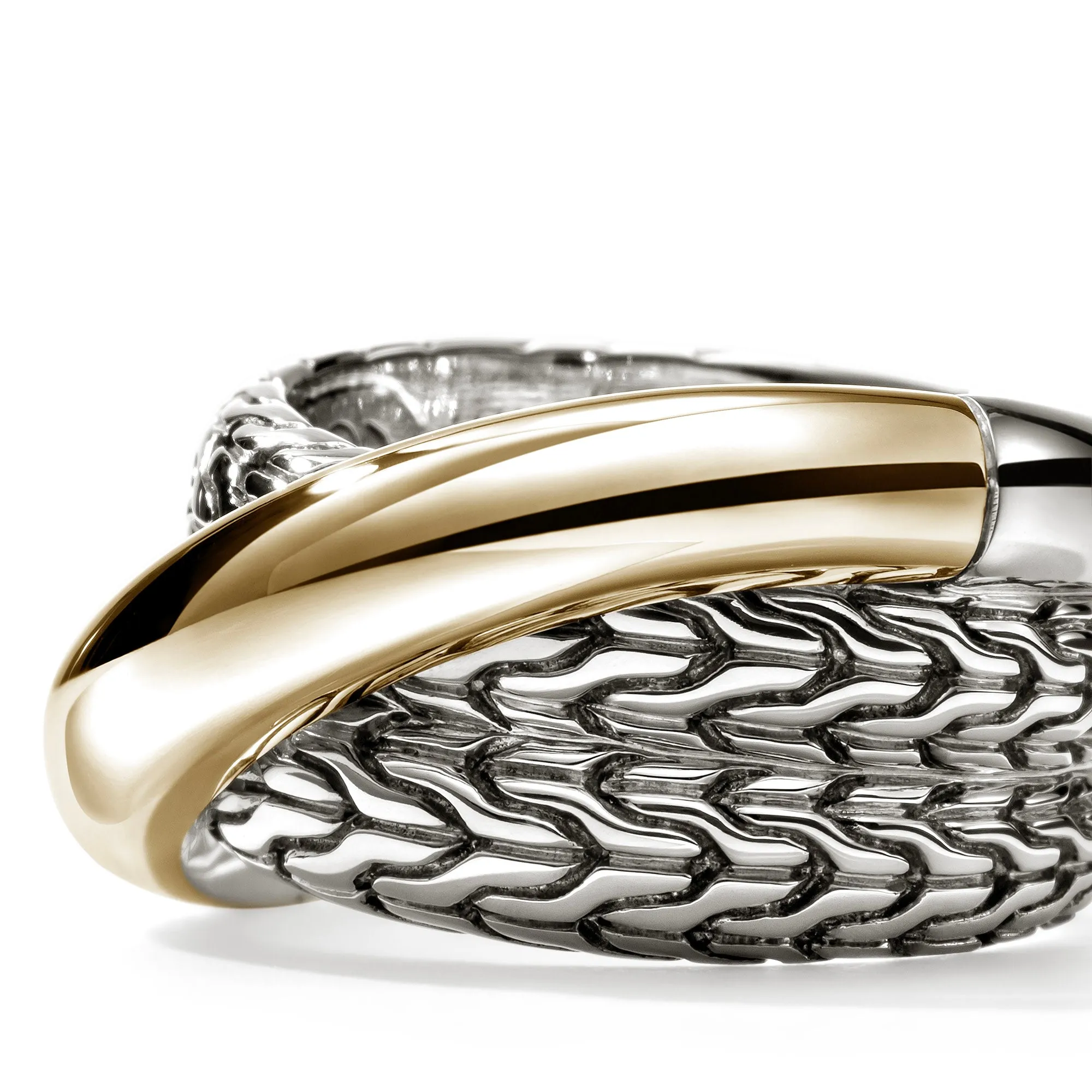 JH Essential Crossover Ring, Gold, Sterling Silver|RZZ98716 sold by John Hardy product image thumbnail 2