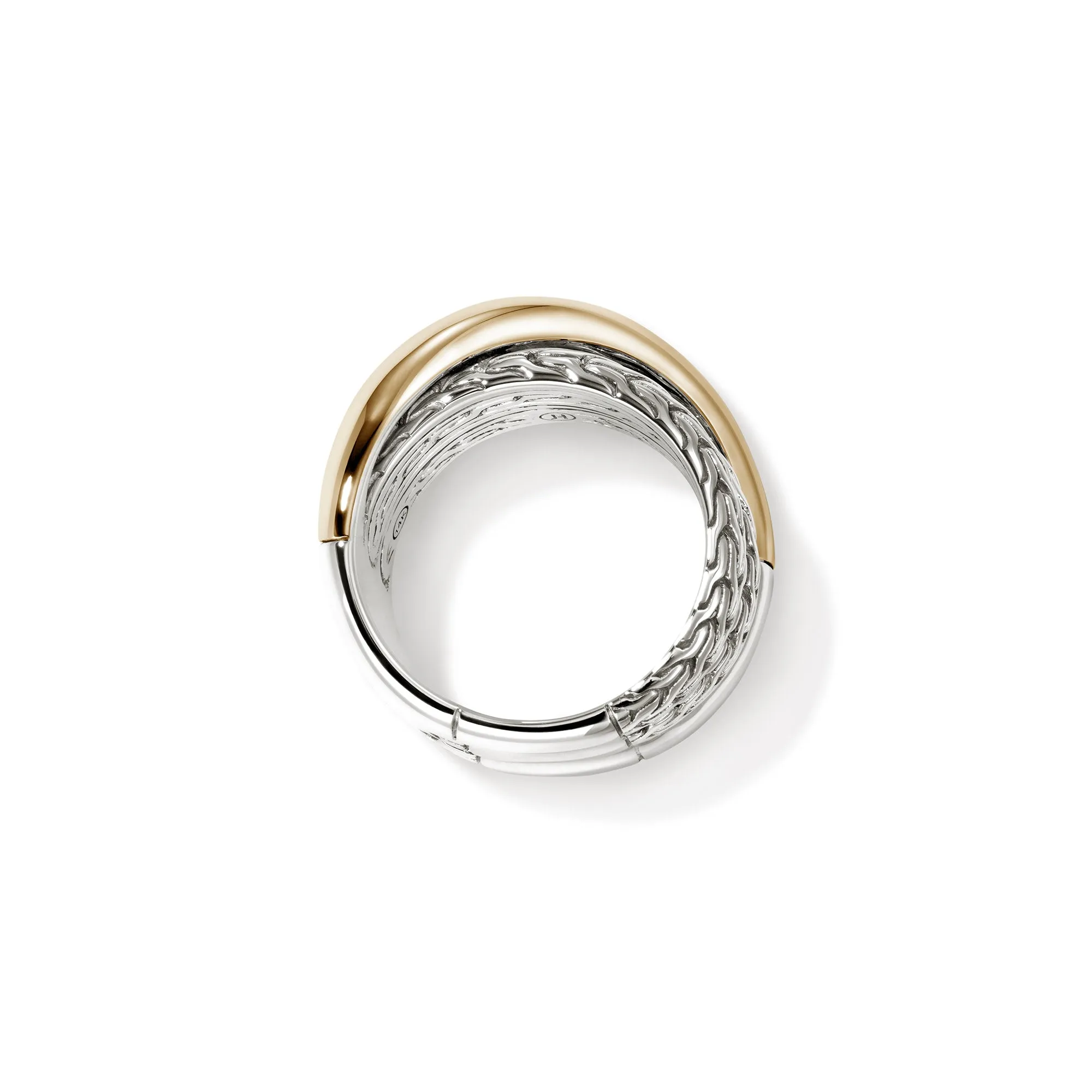 JH Essential Crossover Ring, Gold, Sterling Silver|RZZ98716 sold by John Hardy product image thumbnail 5