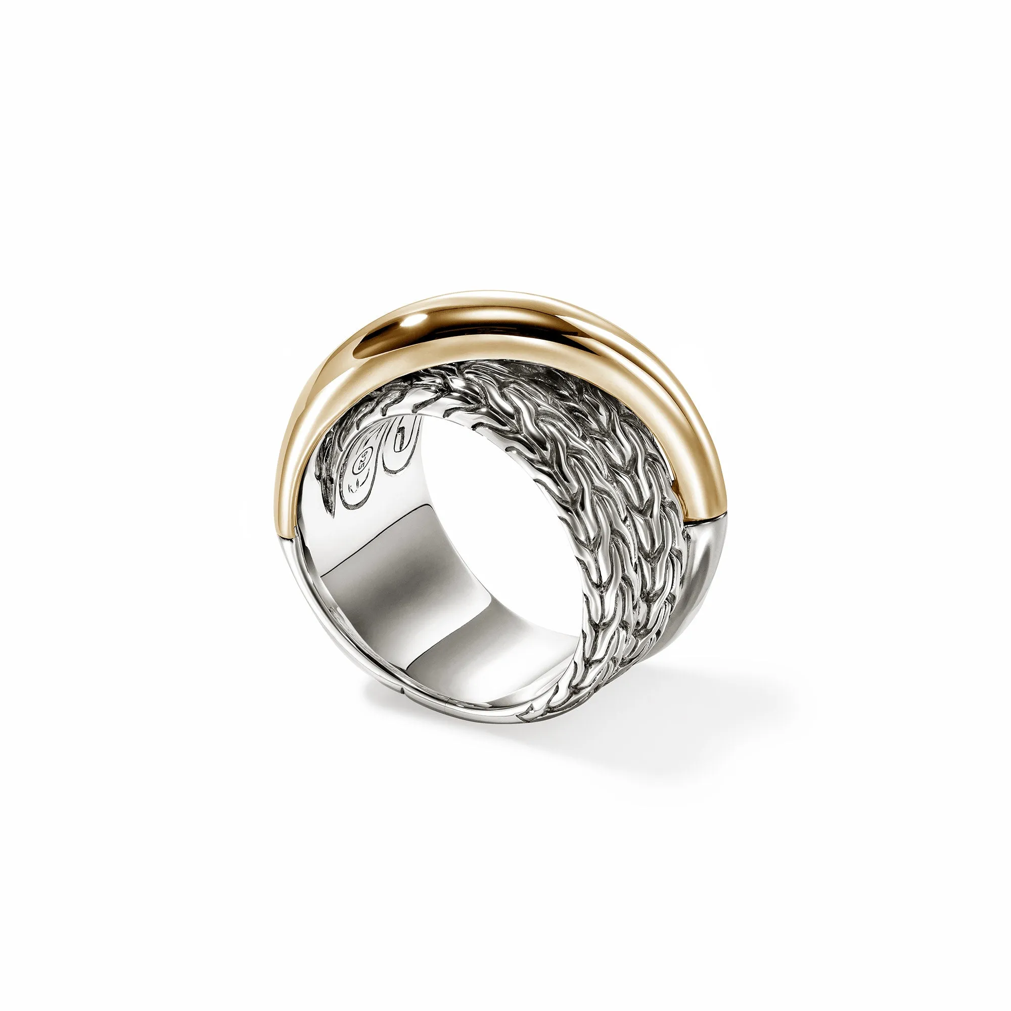 JH Essential Crossover Ring, Gold, Sterling Silver|RZZ98716 sold by John Hardy product image thumbnail 3