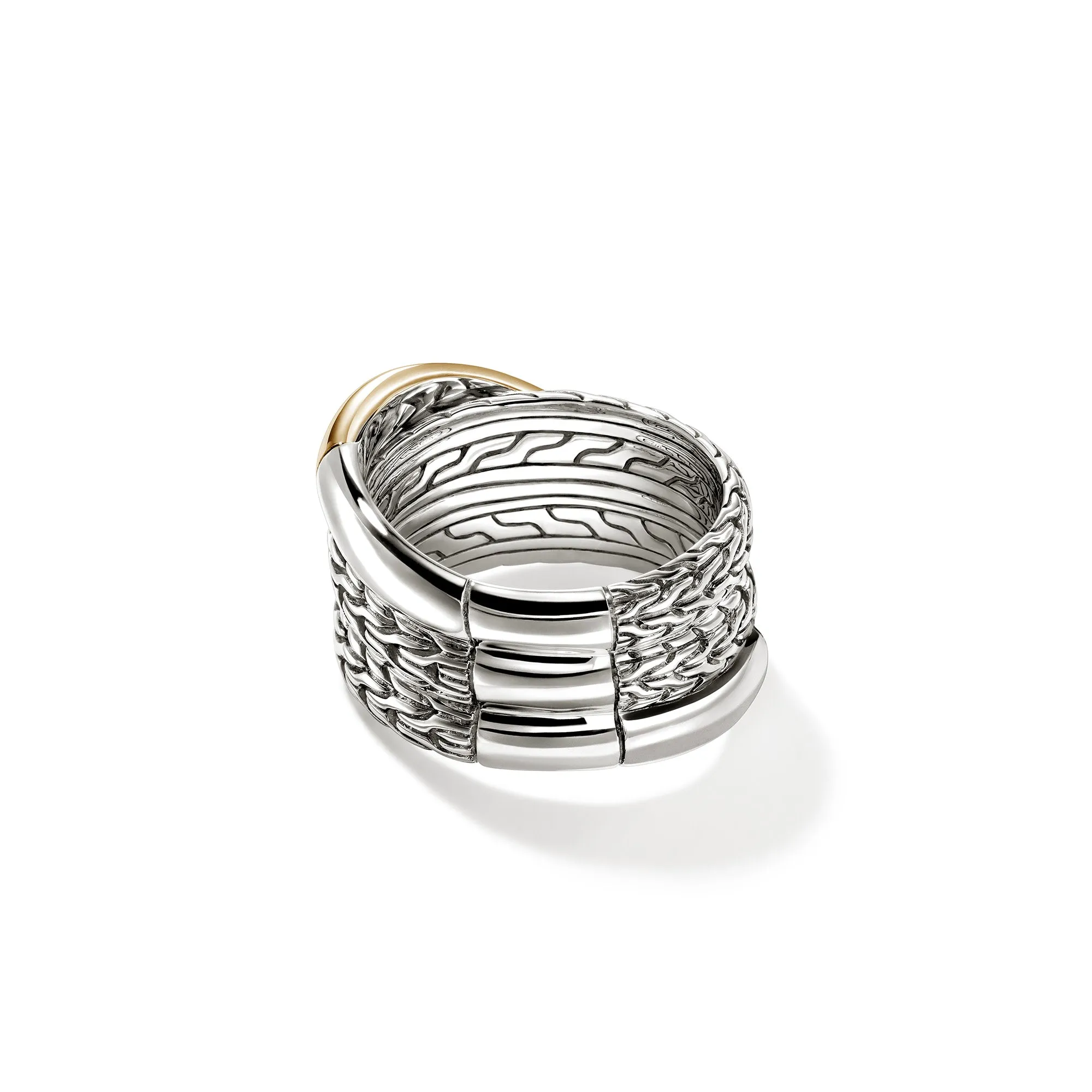 JH Essential Crossover Ring, Gold, Sterling Silver|RZZ98716 sold by John Hardy product image thumbnail 4