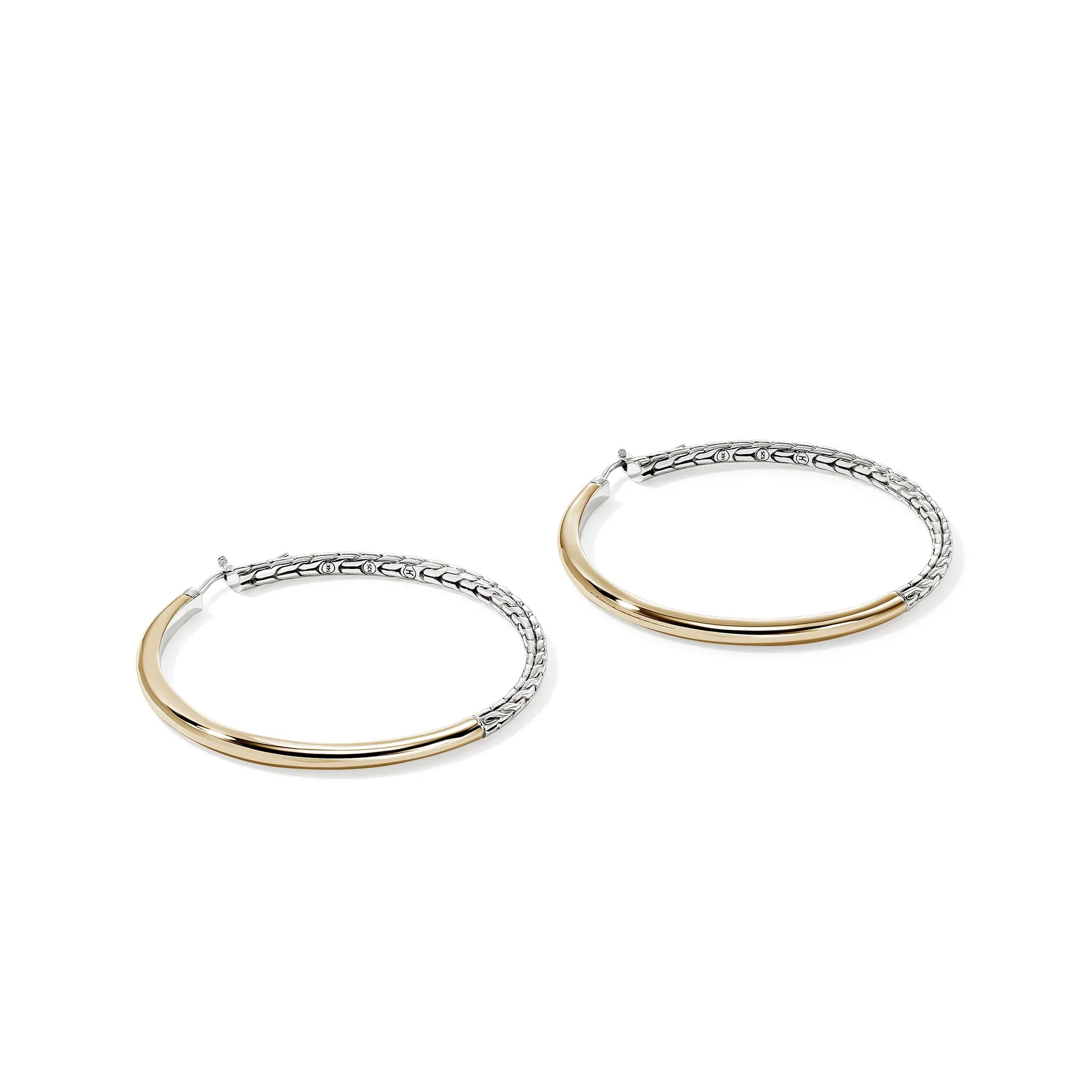 JH Essential Hoop Earring, Gold, Sterling Silver, 49.5MM|EZZ98784 sold by John Hardy product image thumbnail 3