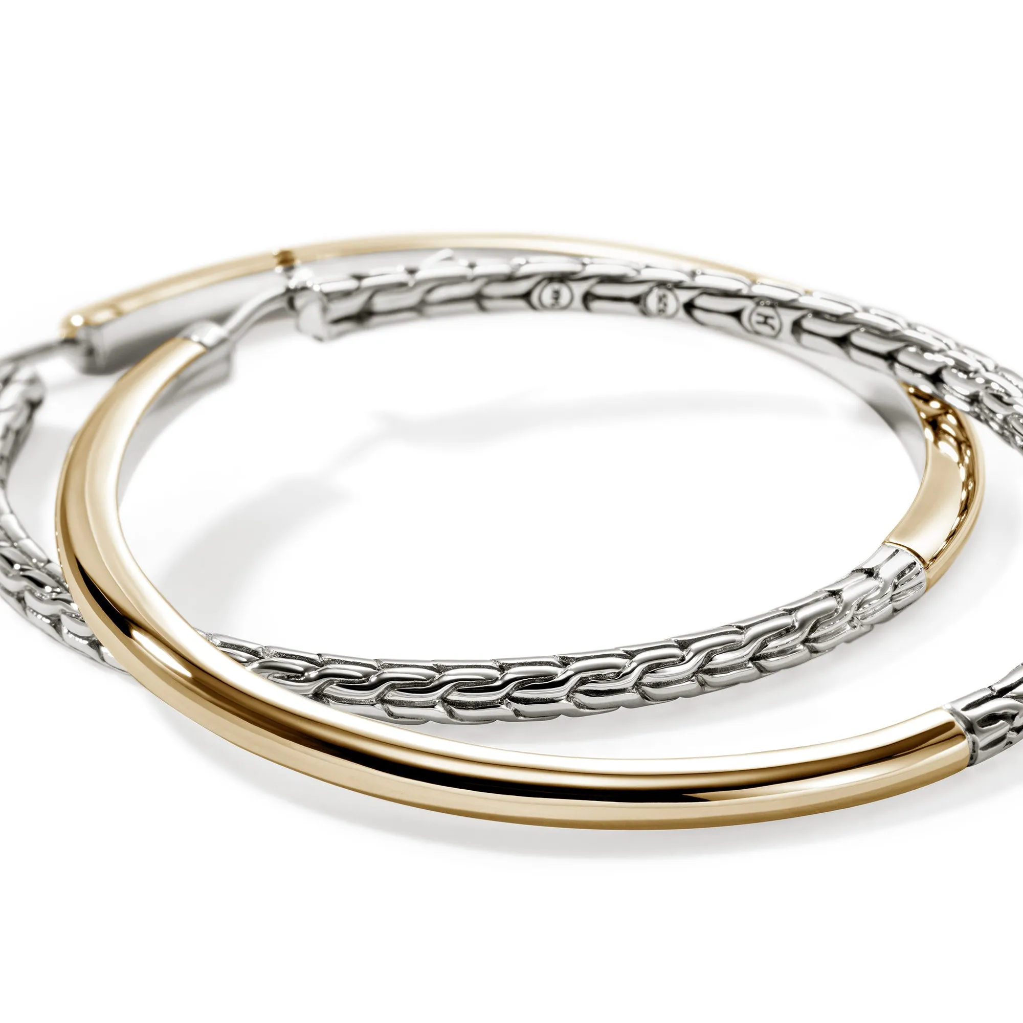 JH Essential Hoop Earring, Gold, Sterling Silver, 49.5MM|EZZ98784 sold by John Hardy product image thumbnail 2