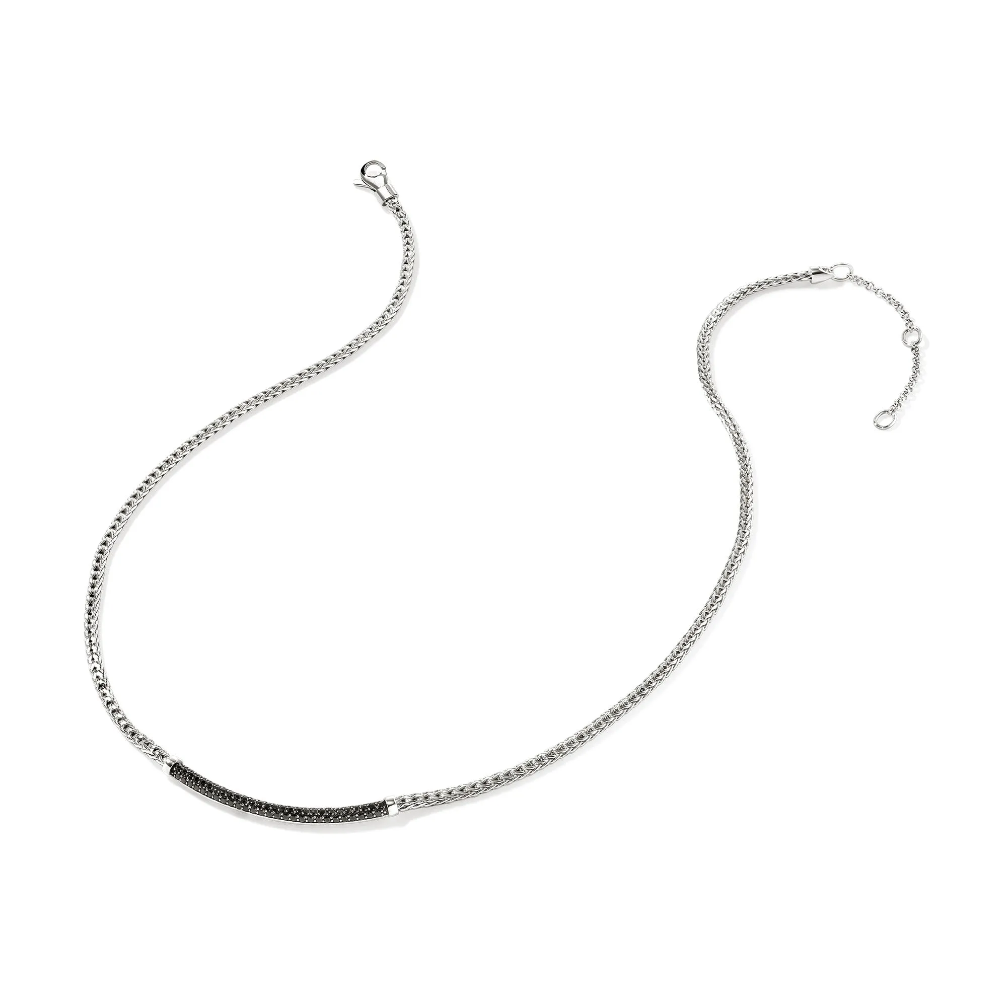 JH Essential Pavé Necklace, Sterling Silver, Gemstones, 2.5MM|NBS986984BLS sold by John Hardy product image thumbnail 3