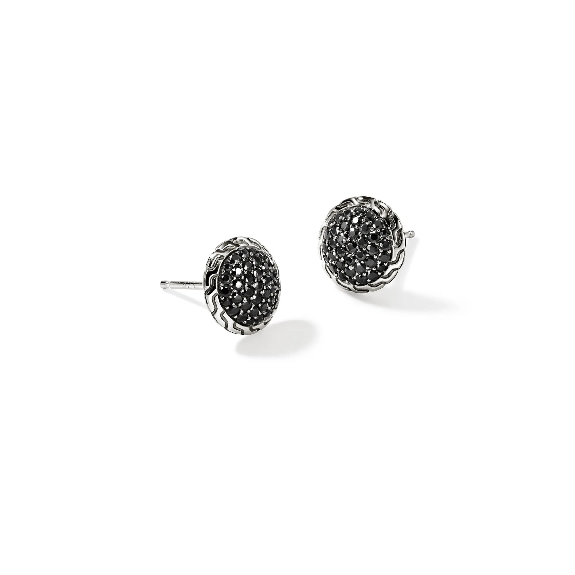 JH Essential Pavé Stud Earring, Sterling Silver, Gemstones, 10MM|EBS987184BLS sold by John Hardy product image thumbnail 3