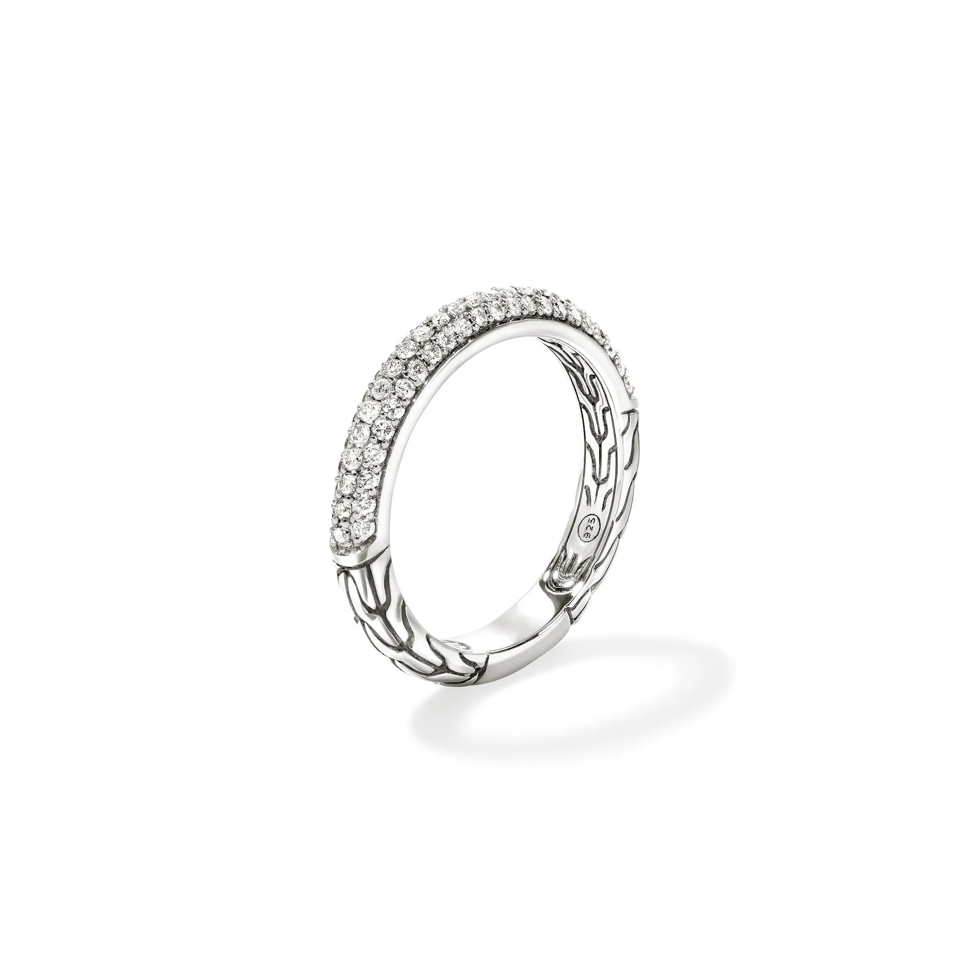 JH Essential Pavé Band Ring, Sterling Silver, Diamonds, 3.5MM|RBP987052DI sold by John Hardy product image thumbnail 3