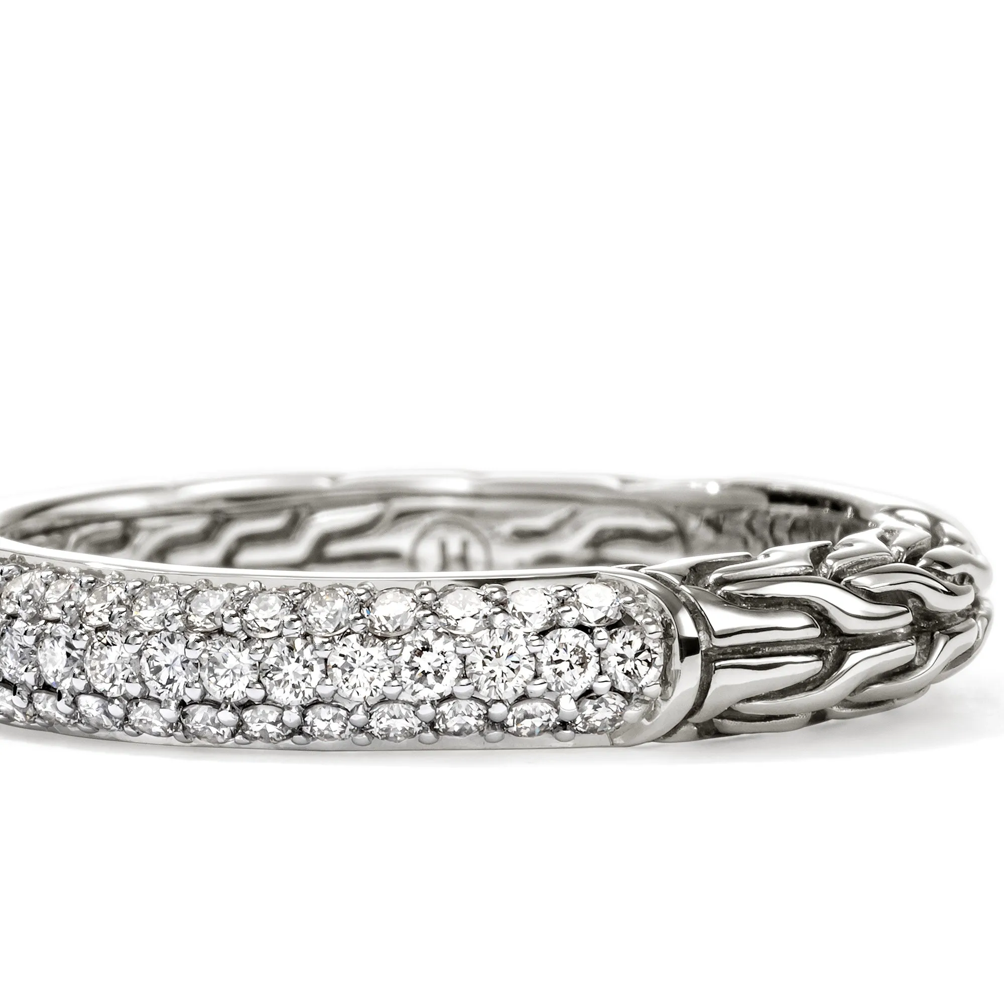 JH Essential Pavé Band Ring, Sterling Silver, Diamonds, 3.5MM|RBP987052DI sold by John Hardy product image thumbnail 2