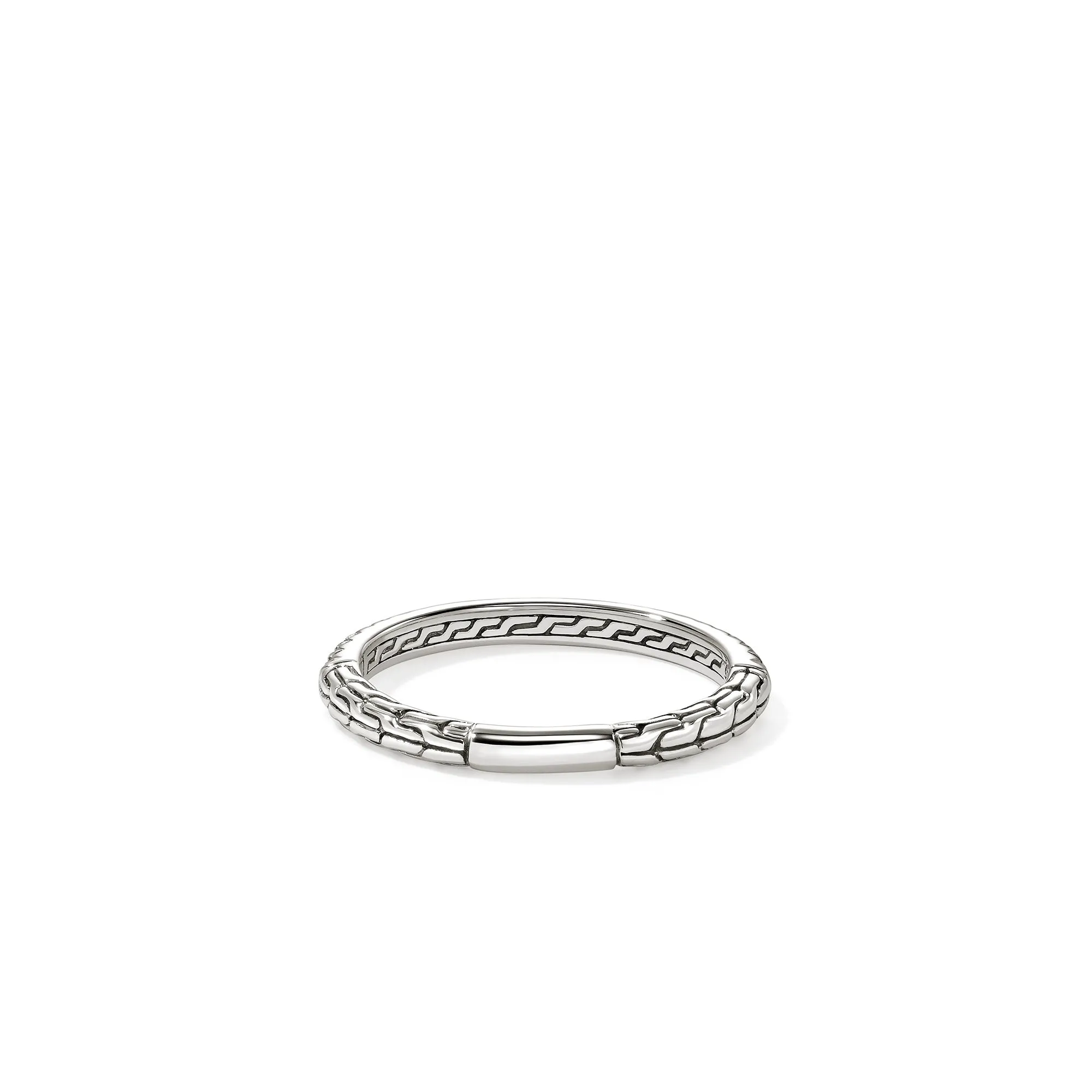 JH Essential Pavé Band Ring, Sterling Silver, Diamonds, 2MM|RBP987032DI sold by John Hardy product image thumbnail 4