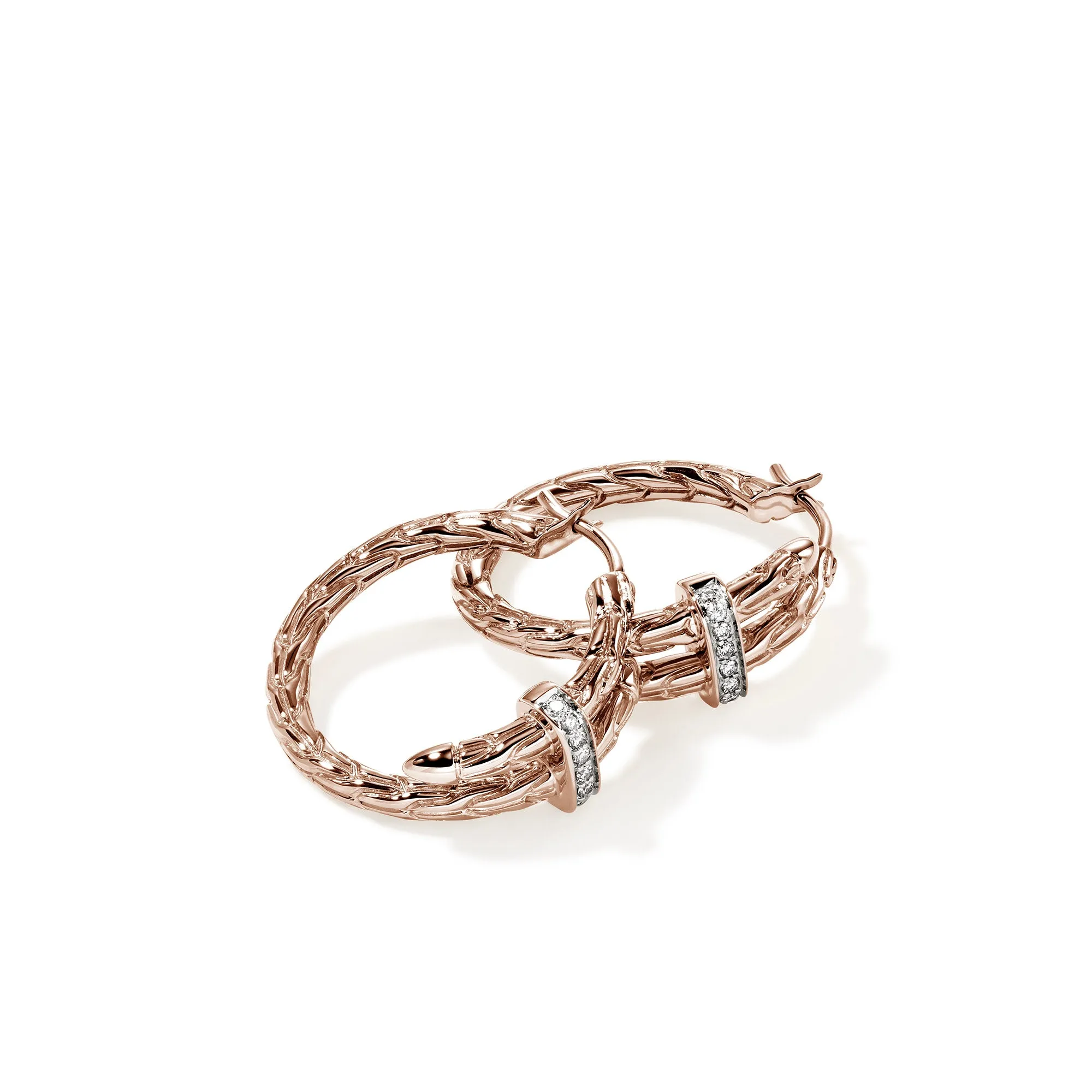 Spear Hoop Earring, Rose Gold, Diamonds, 22.5MM|EGGX986742RDI sold by John Hardy product image thumbnail 3
