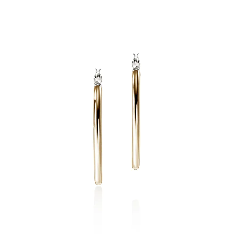 JH Essential Hoop Earring, Gold, Sterling Silver, 34.5MM|EZZ98711 sold by John Hardy