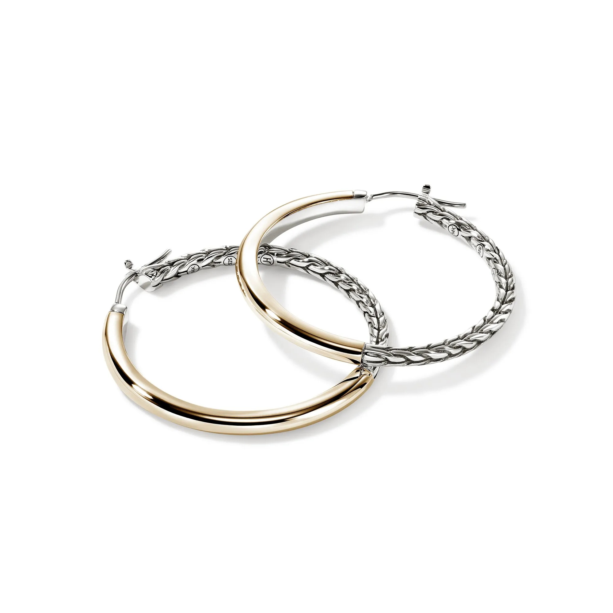 JH Essential Hoop Earring, Gold, Sterling Silver, 34.5MM|EZZ98711 sold by John Hardy product image thumbnail 3