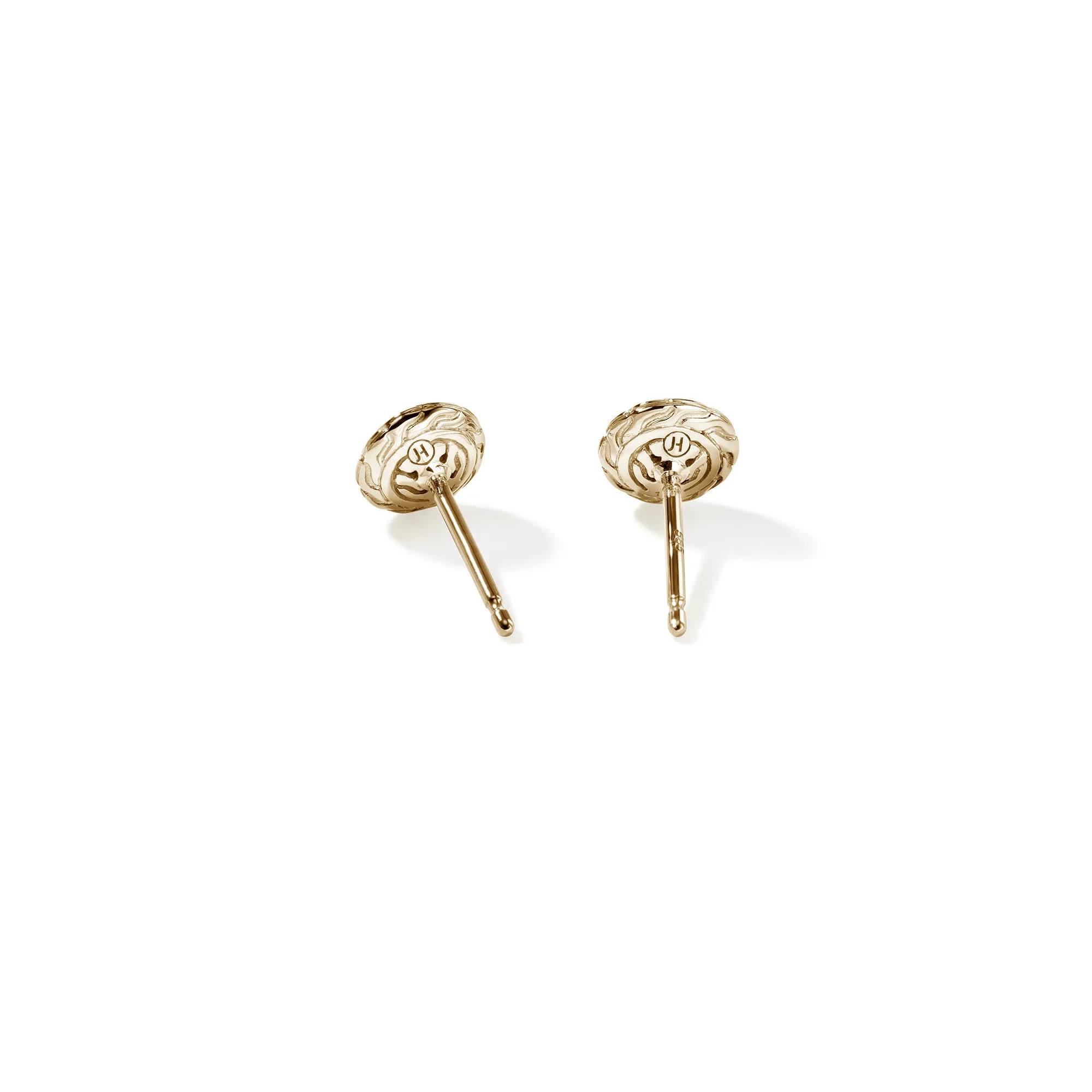 JH Essential Pavé Stud Earring, Gold, Diamonds, 7MM|EGGX987022DI sold by John Hardy product image thumbnail 4