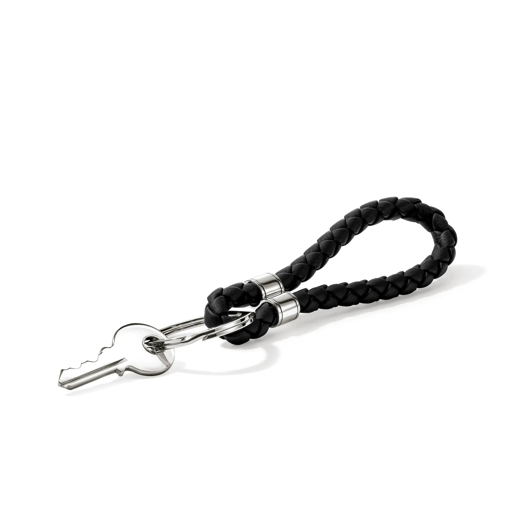 JH Key Chain, Sterling Silver, Leather|KB986944BL sold by John Hardy