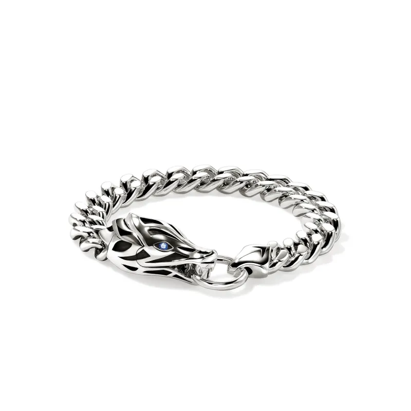 Naga Bracelet, Sterling Silver, Blue Sapphire, 11MM|BUS603591BSP sold by John Hardy