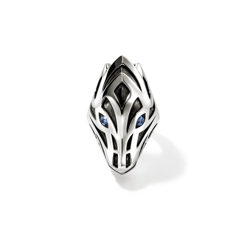 Naga Ring, Sterling Silver, Blue Sapphire|RMS603581BSP sold by John Hardy