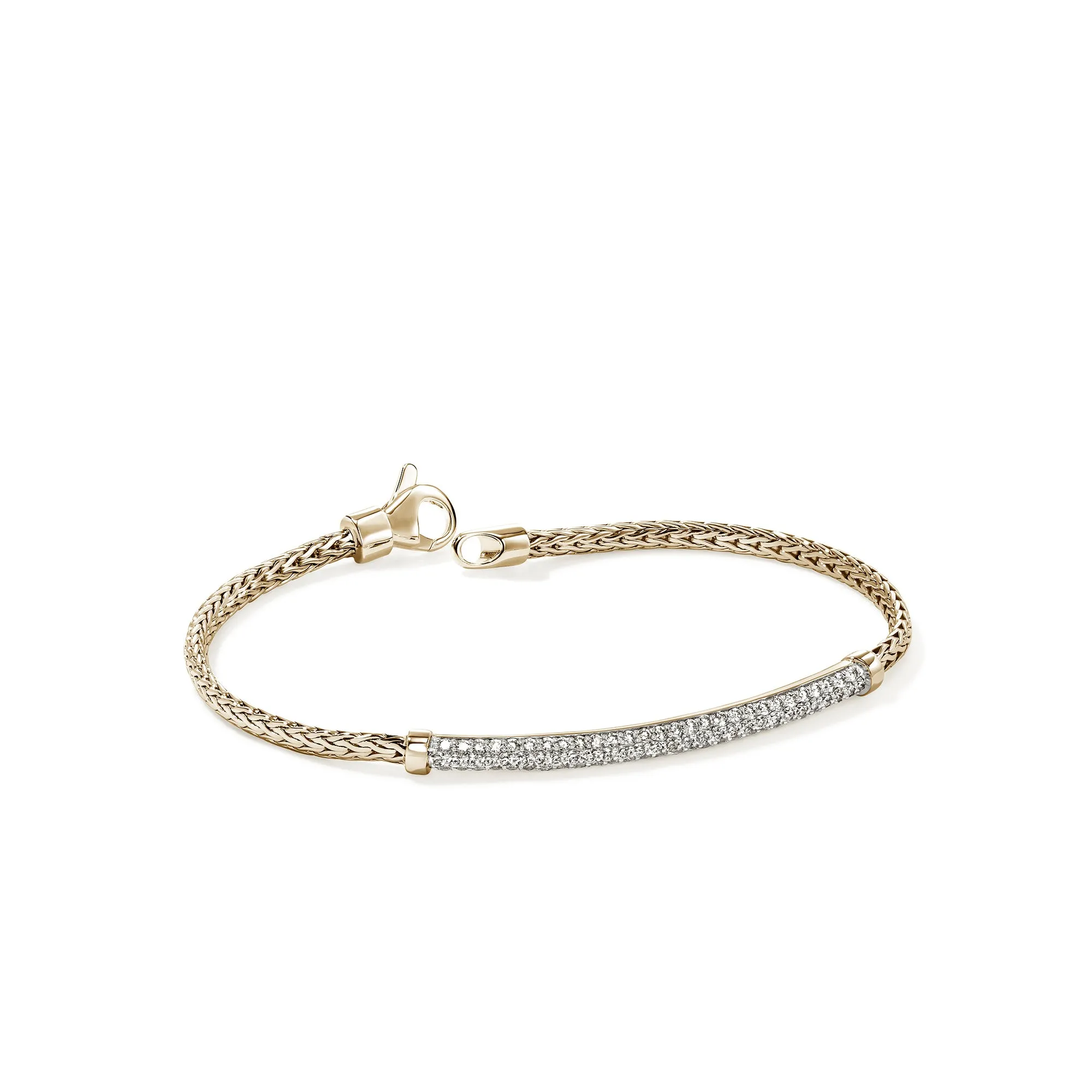JH Essential Pavé Bracelet, Gold, Diamonds, 2.5MM|BUGGX987082DI sold by John Hardy product image thumbnail 3