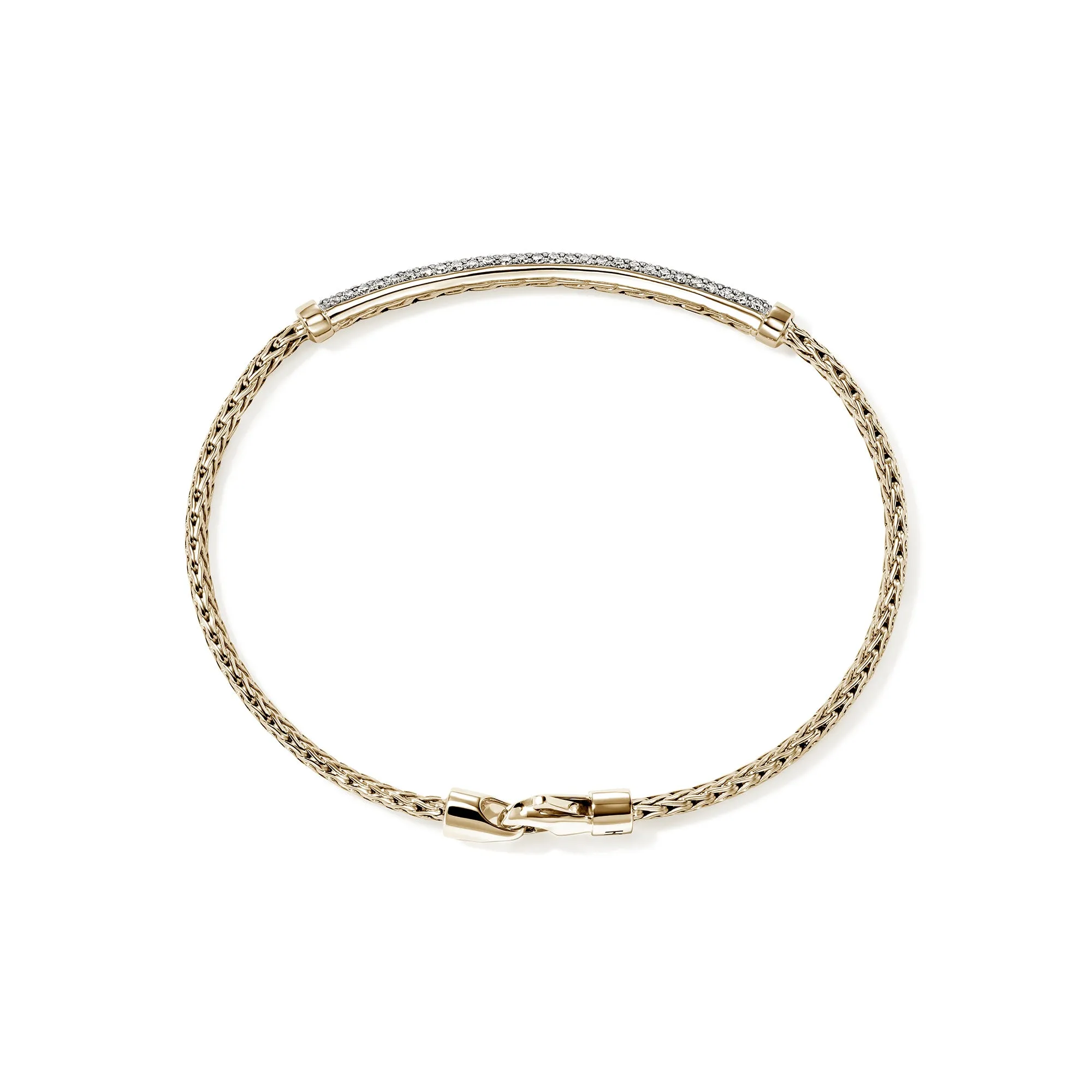 JH Essential Pavé Bracelet, Gold, Diamonds, 2.5MM|BUGGX987082DI sold by John Hardy product image thumbnail 5