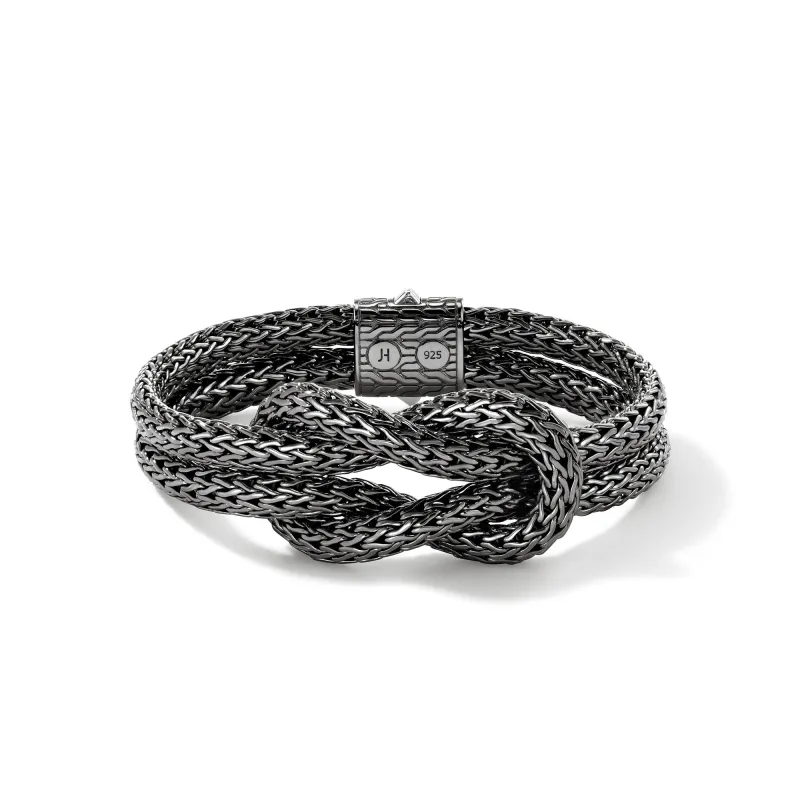 Love Knot Bracelet, Dark Silver, 13MM|BU901034BRD sold by John Hardy