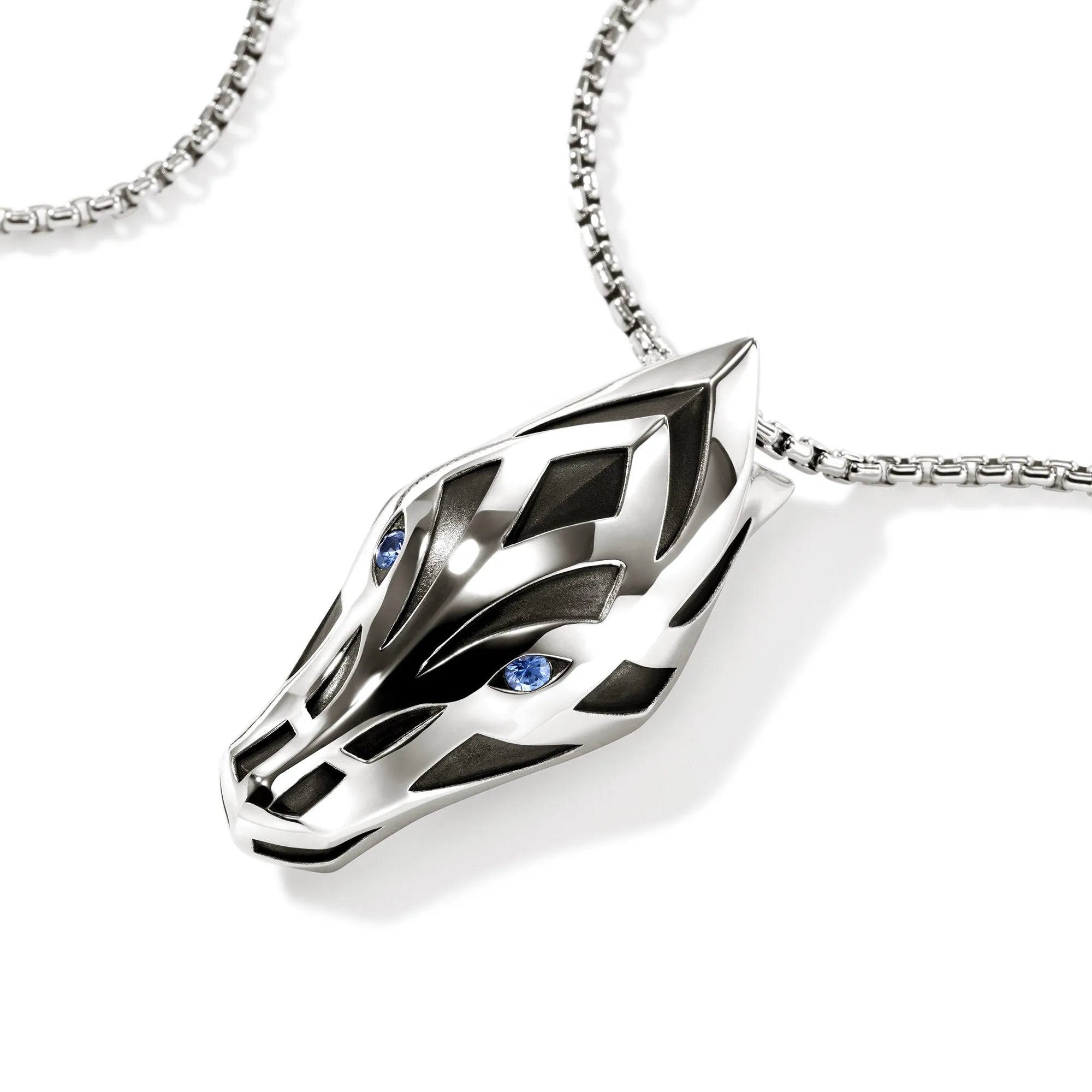 Naga Pendant Necklace, Sterling Silver, Blue Sapphire, 2.7MM|NMS603631BSP sold by John Hardy product image thumbnail 2