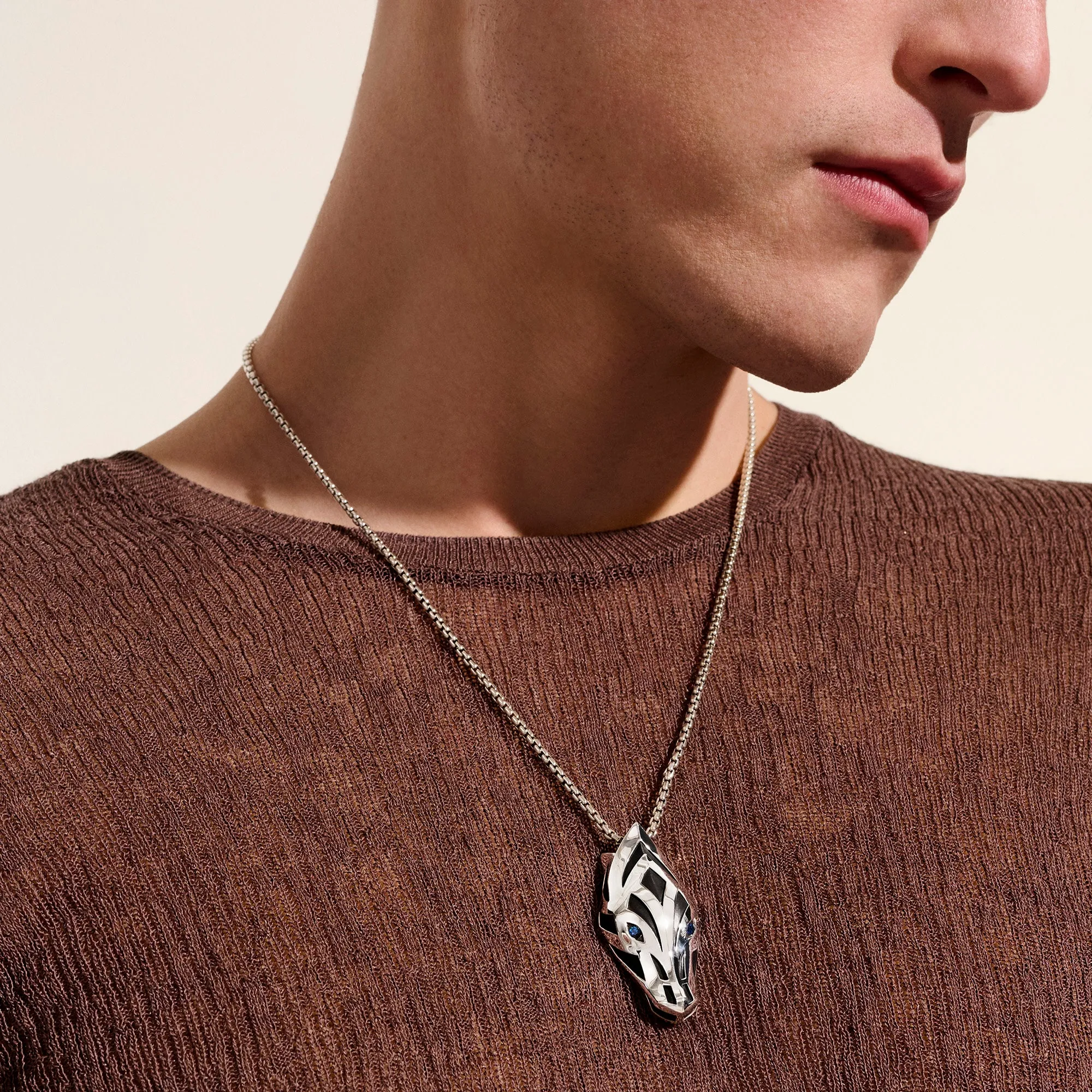 Naga Pendant Necklace, Sterling Silver, Blue Sapphire, 2.7MM|NMS603631BSP sold by John Hardy product image thumbnail 5