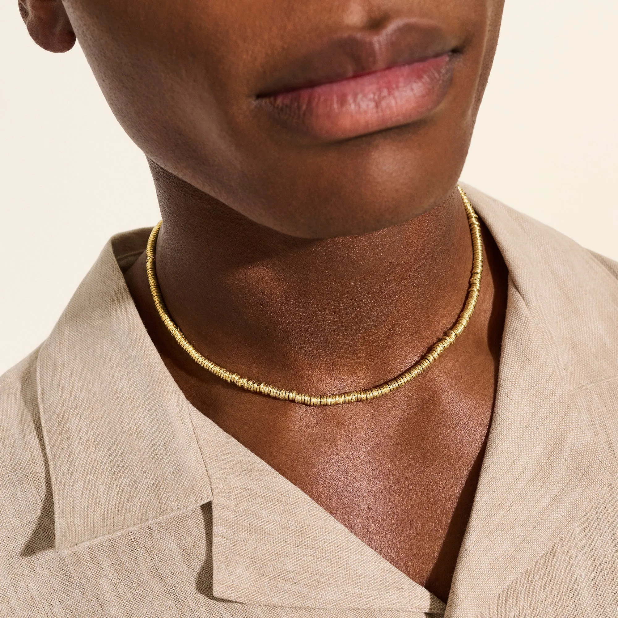 Heishi Necklace, Gold|NMGG900699 sold by John Hardy product image thumbnail 5