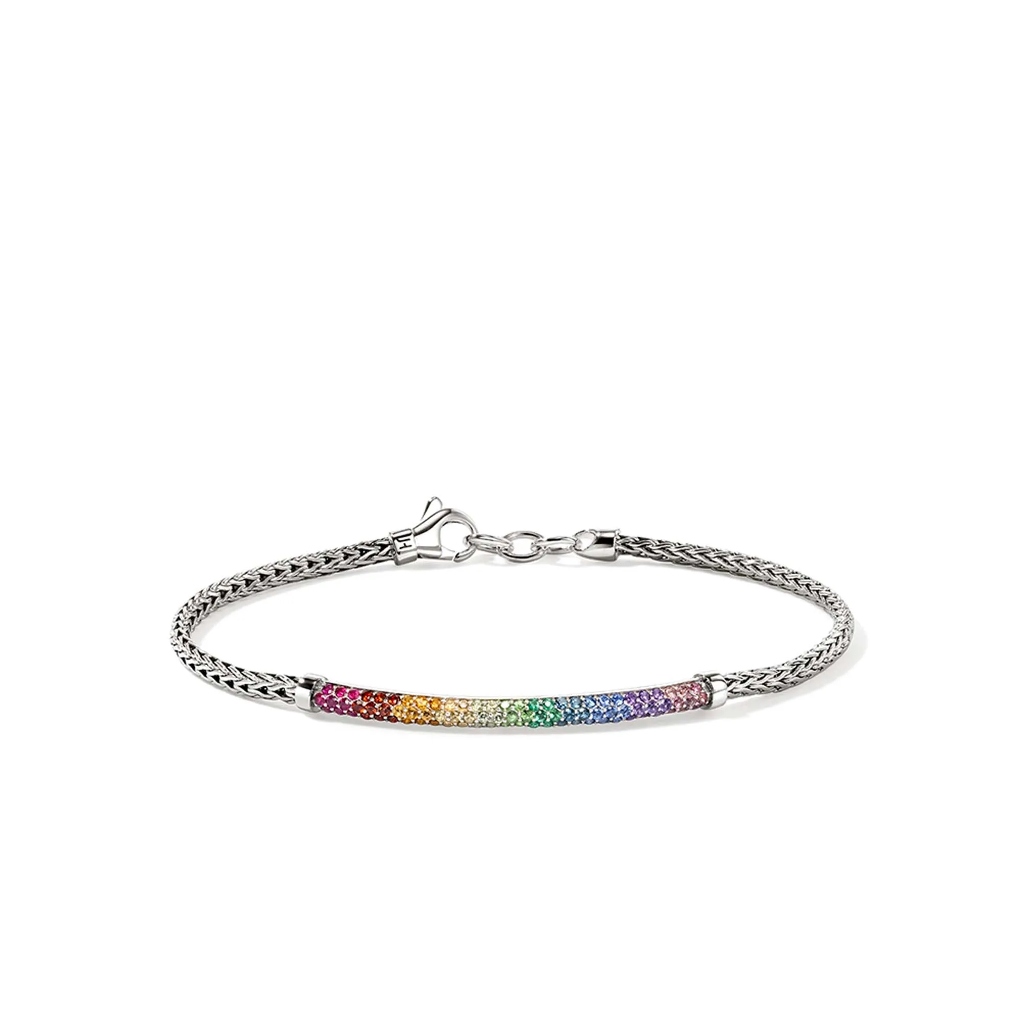 Rainbow Bracelet, Sterling Silver, Gemstones|BUS987084AMPTLT sold by John Hardy