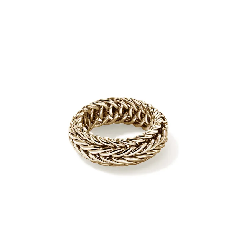 Icon Chevron Band Ring, Gold, 9MM|RUGG900358 sold by John Hardy