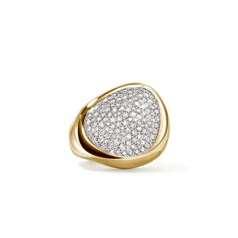 Pebble Ring, Gold, Diamonds|RGGX987462DI sold by John Hardy