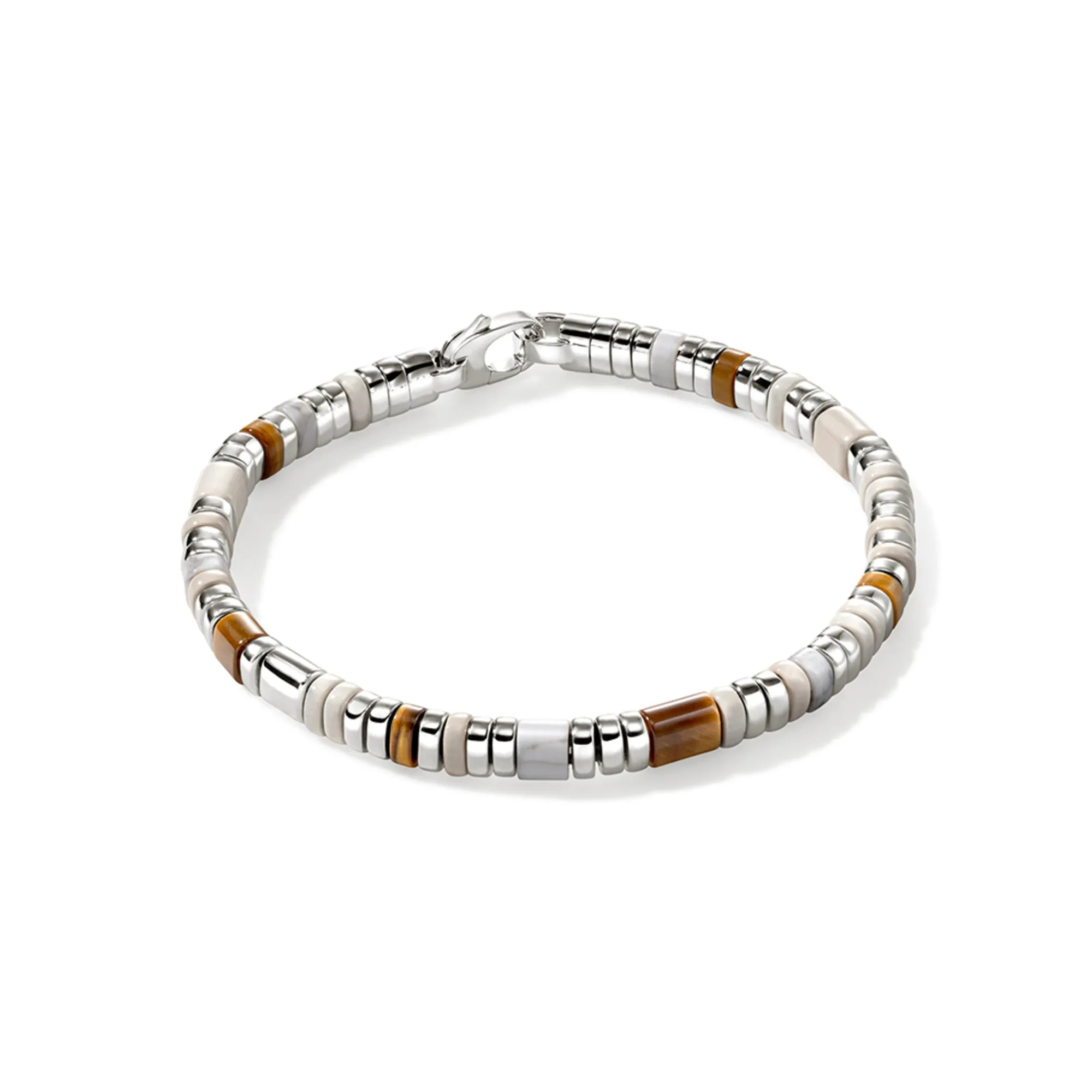 Colorblock Bracelet, Silver, Slim|BUS9012251LBRTEHL sold by John Hardy