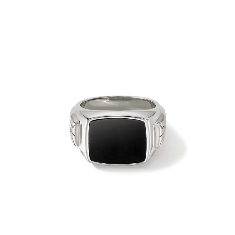 Signet Ring, Sterling Silver|RMS986781BON sold by John Hardy