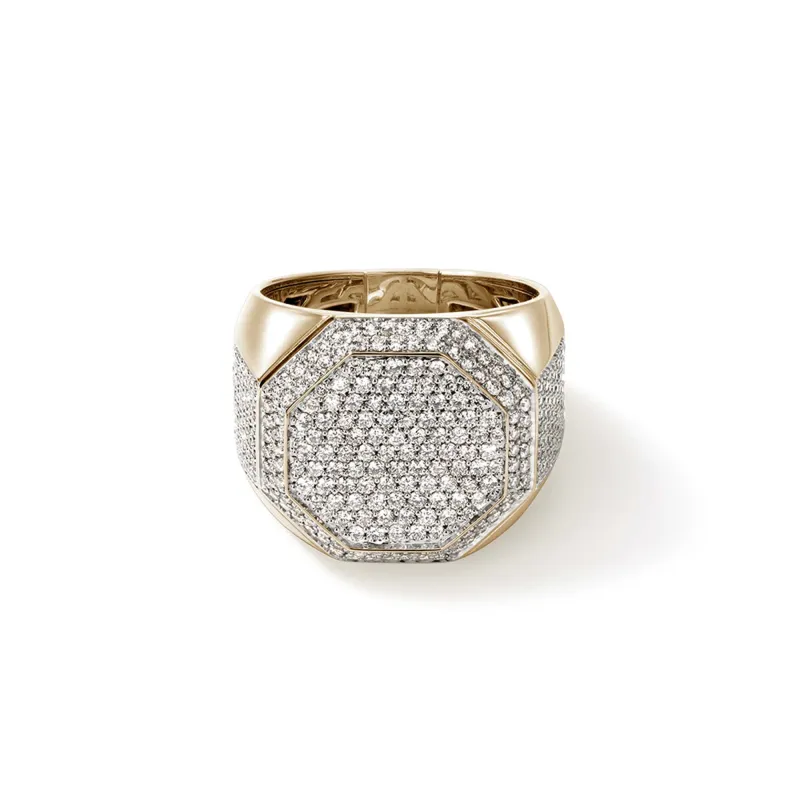 Signet Ring, Gold, Diamonds|RMGGX9011522DI sold by John Hardy