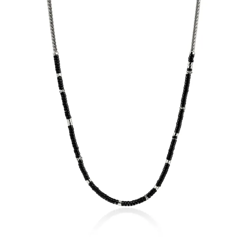 Heishi Chain Necklace, Sterling Silver, Hardstones|NMS9012321BON sold by John Hardy
