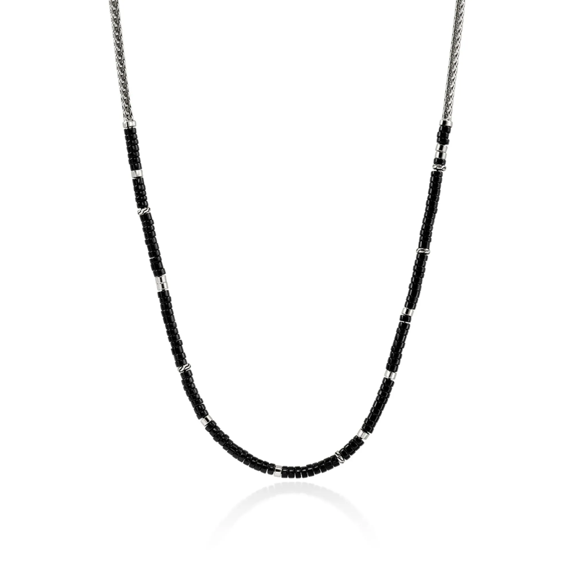 Heishi Chain Necklace, Sterling Silver, Hardstones|NMS9012321BON sold by John Hardy