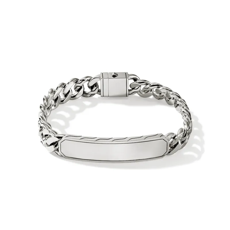 ID Curb Bracelet, Sterling Silver, 11MM|BU901148 sold by John Hardy