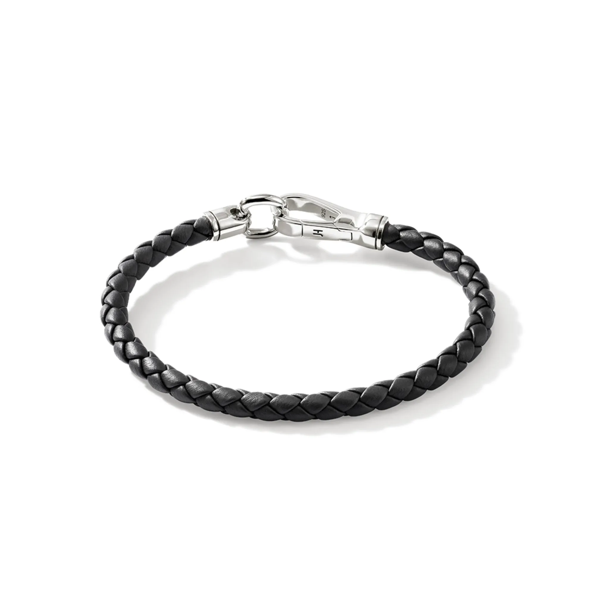 Hook Clasp Bracelet, Leather, Silver, 5MM|BU901250BL sold by John Hardy product image thumbnail 3