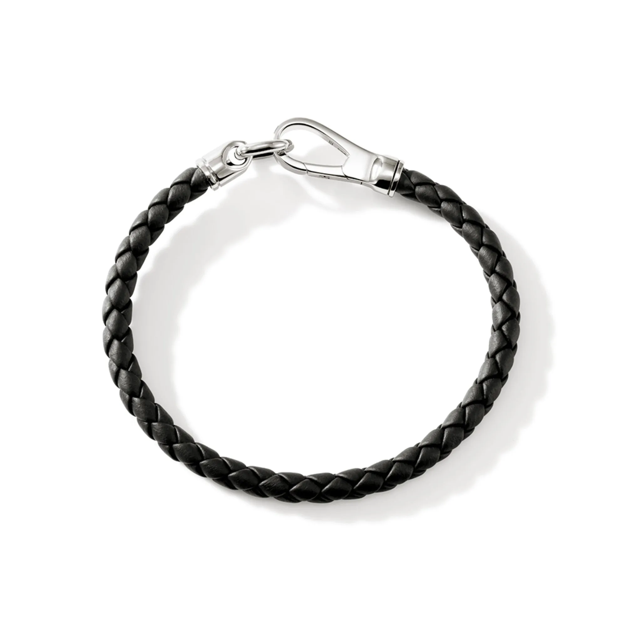 Hook Clasp Bracelet, Leather, Silver, 5MM|BU901250BL sold by John Hardy product image thumbnail 4