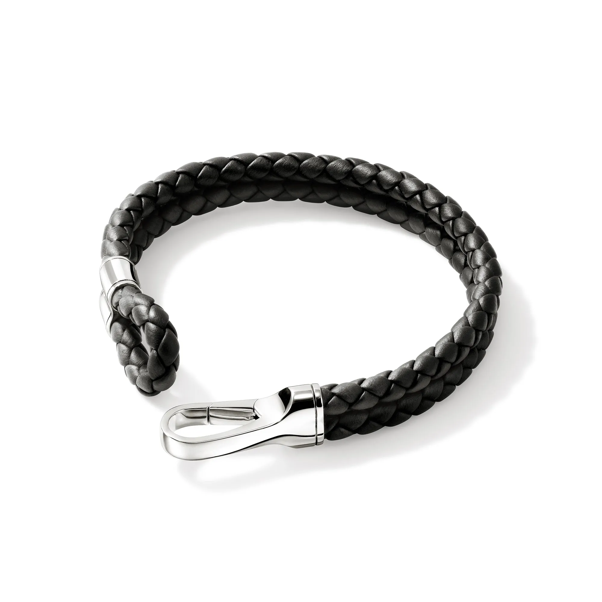 Hook Clasp Bracelet, Leather, Silver, 10MM|BU901241BL sold by John Hardy product image thumbnail 3