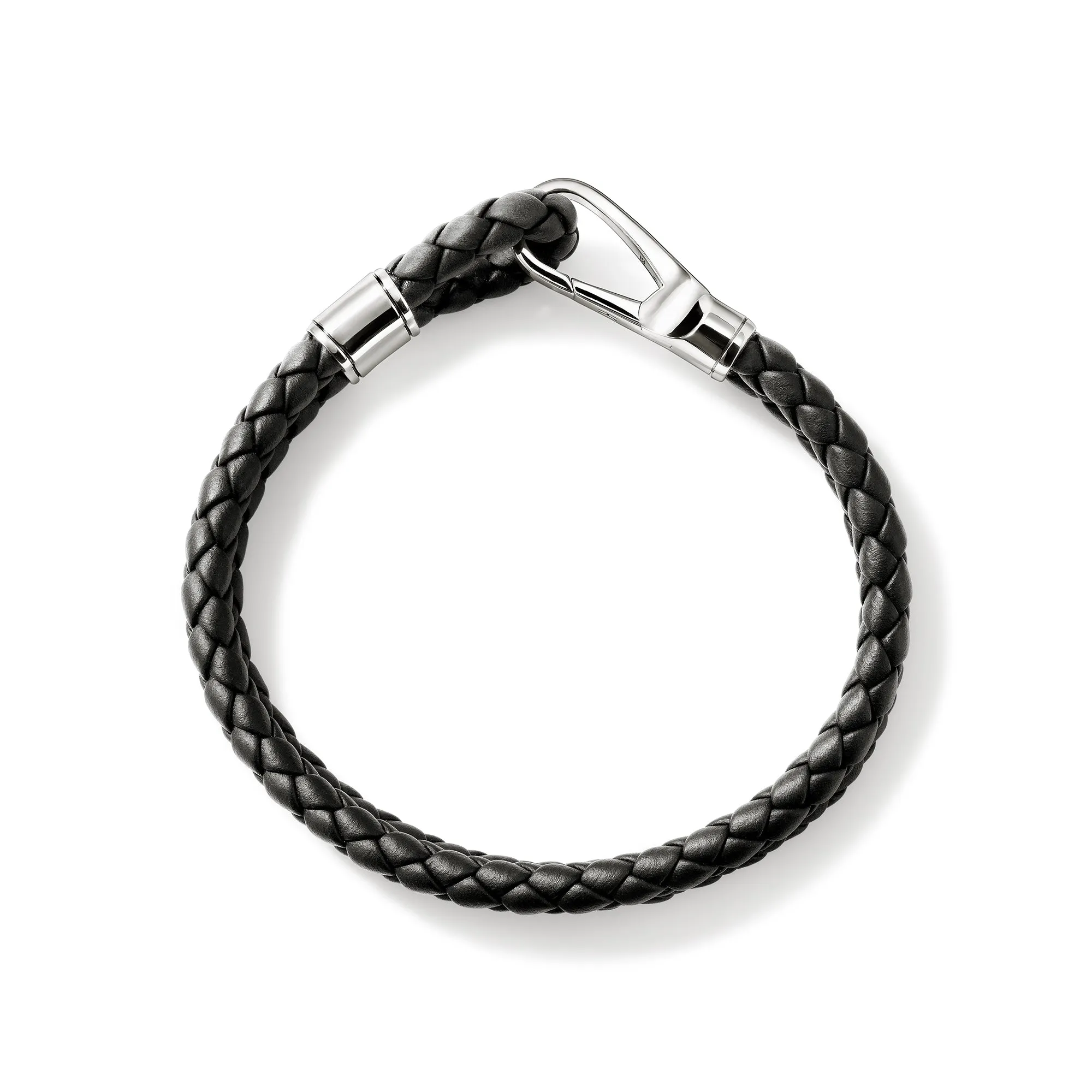 Hook Clasp Bracelet, Leather, Silver, 10MM|BU901241BL sold by John Hardy product image thumbnail 5