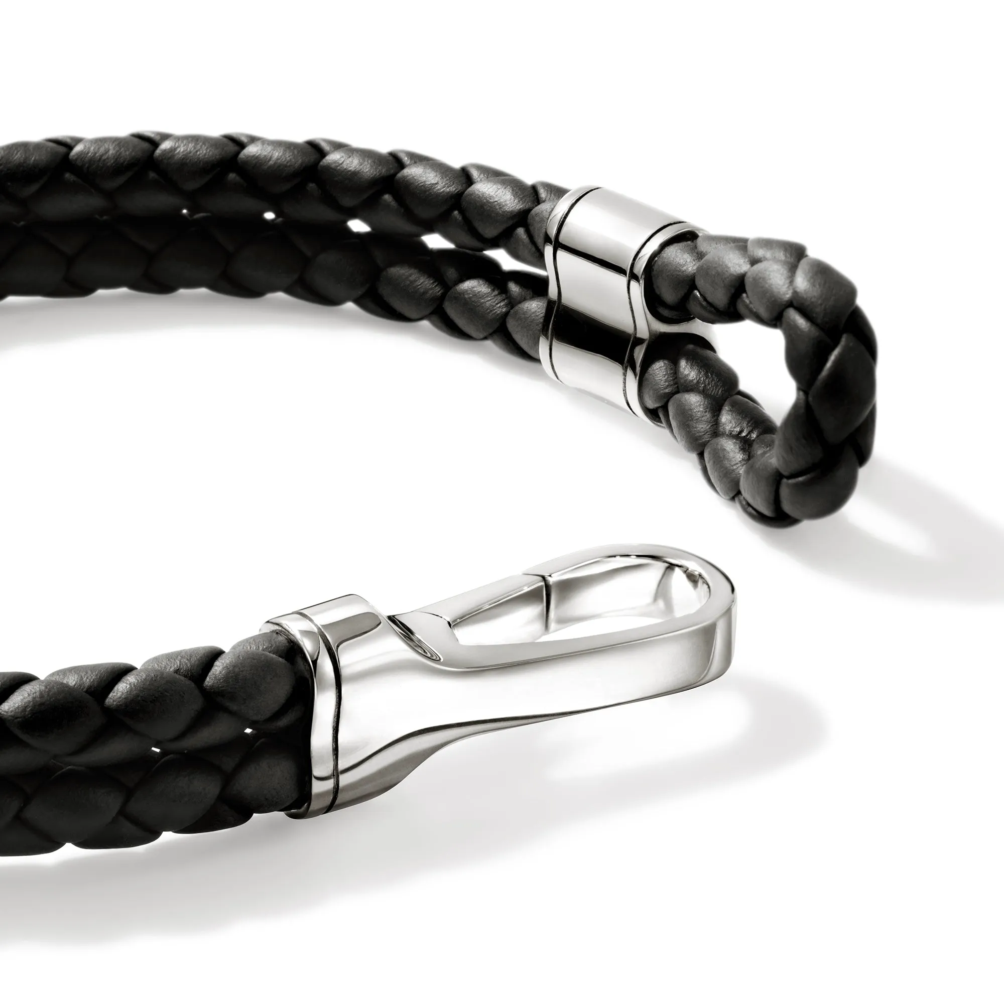 Hook Clasp Bracelet, Leather, Silver, 10MM|BU901241BL sold by John Hardy product image thumbnail 2