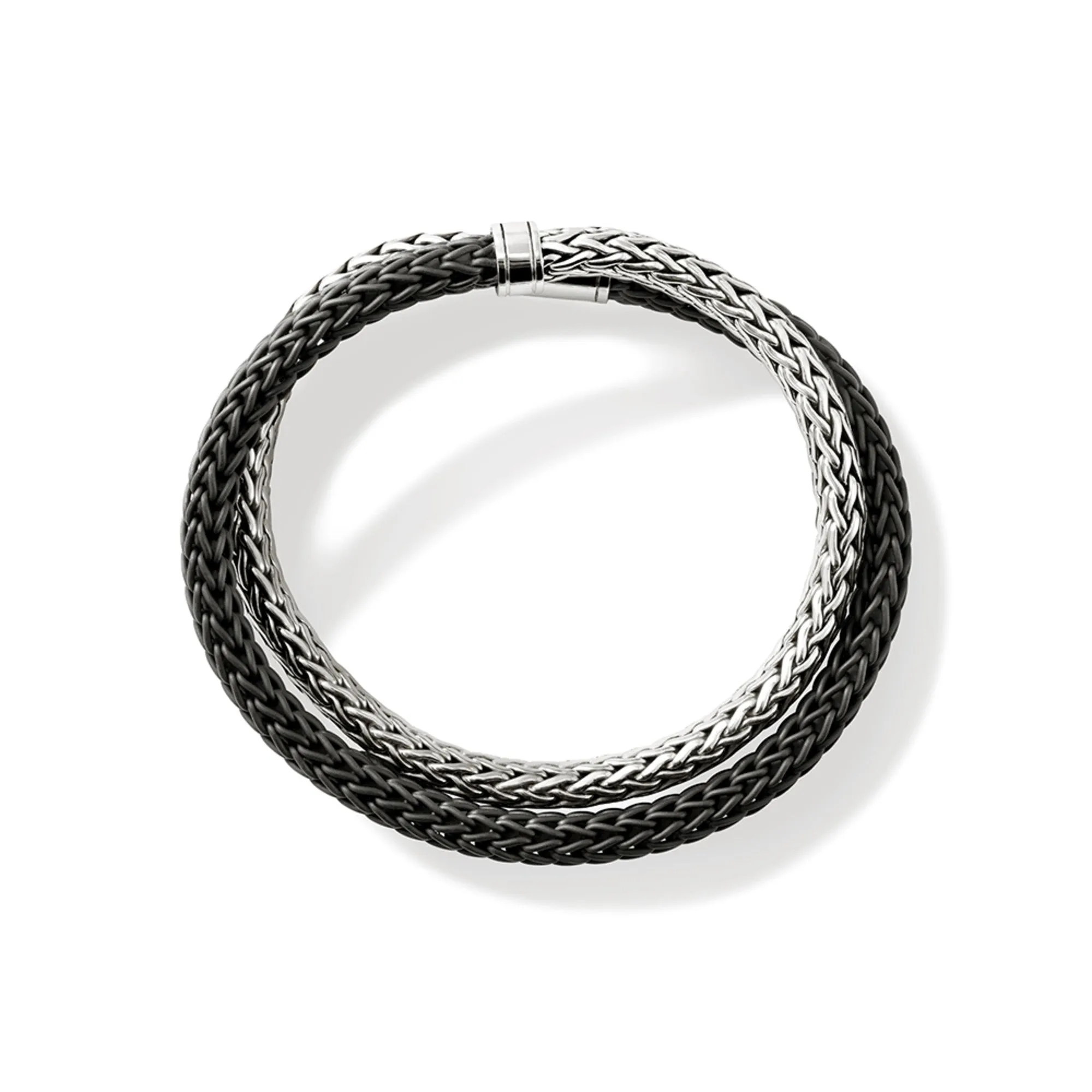 Icon Wrap, Sterling Silver, Rubber, 8MM|BU98650BL sold by John Hardy product image thumbnail 5